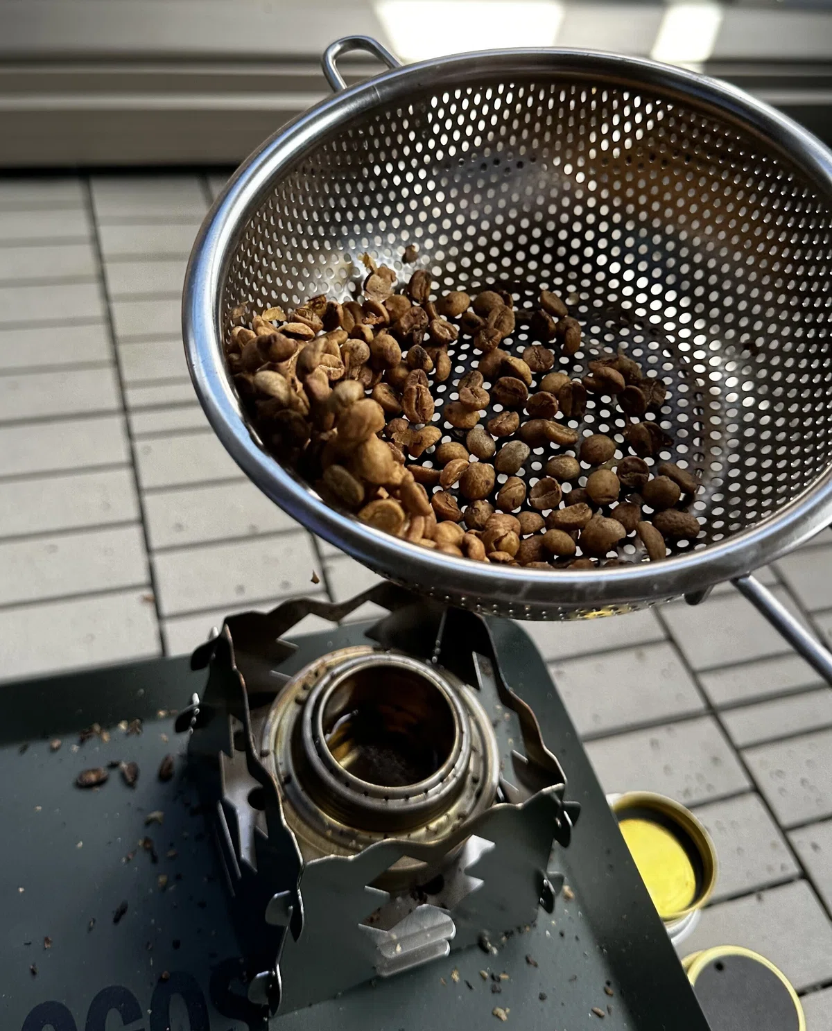 アルコールバーナー　焙煎