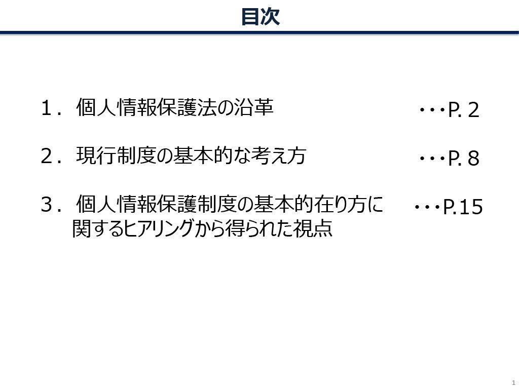 【裁断済】個人情報保護法 個人情報保護法の沿革、現行制度の基本的な考え方 〜適切な
