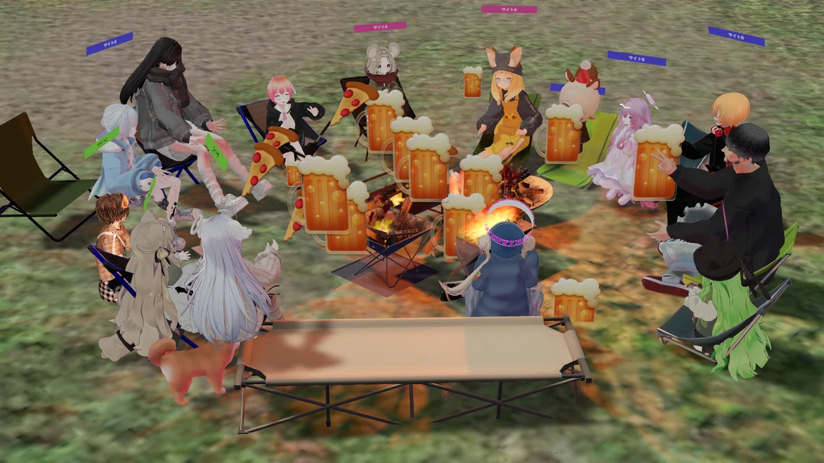3月の『Virtual Camp Night』@VRChat｜ミィたん