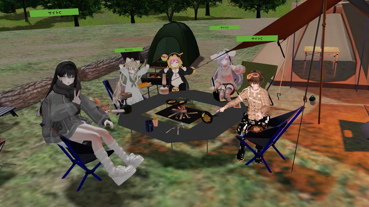 3月の『Virtual Camp Night』@VRChat｜ミィたん