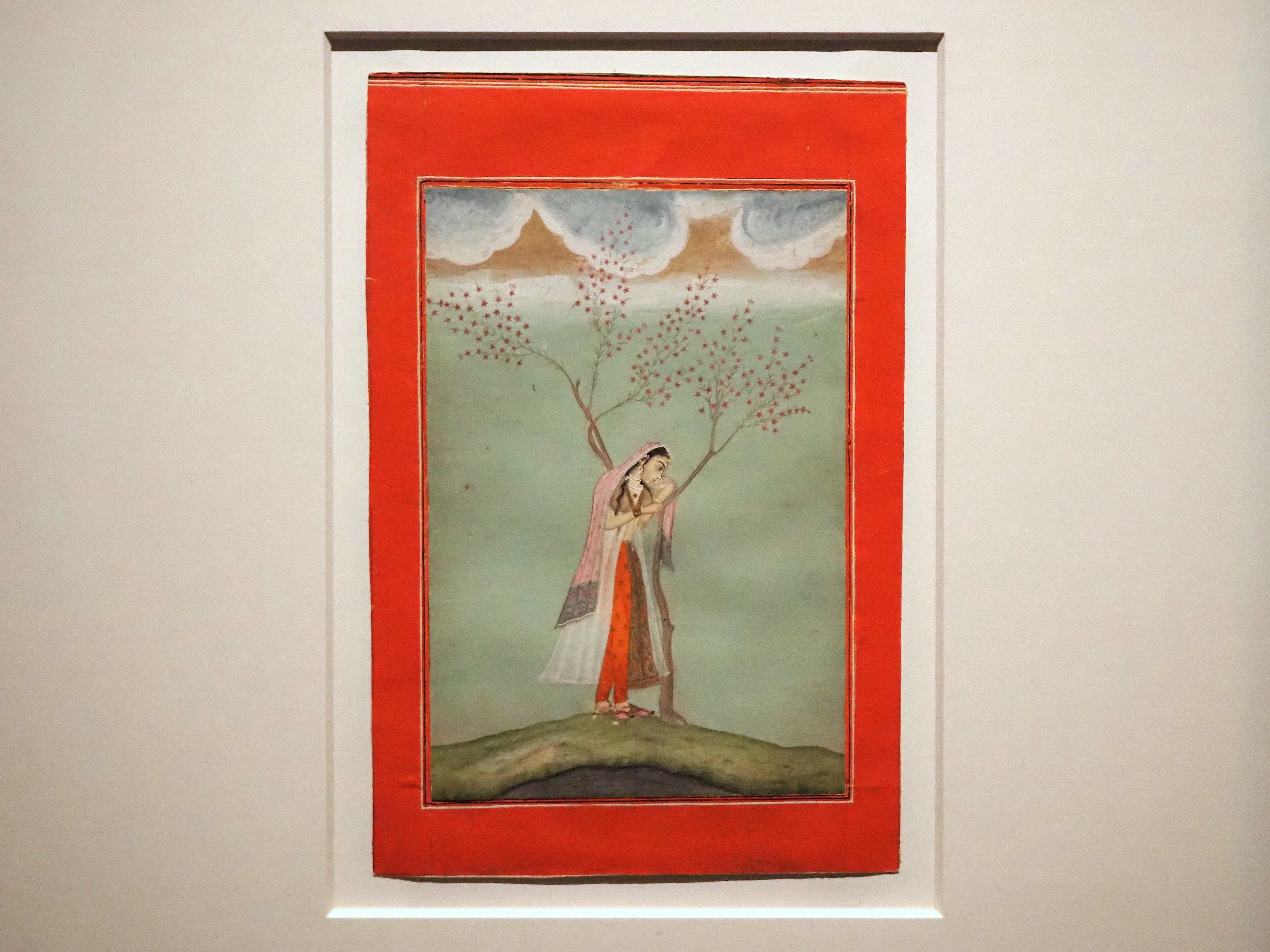 インド美術：二人の女性を描いたミニアチュール17世紀