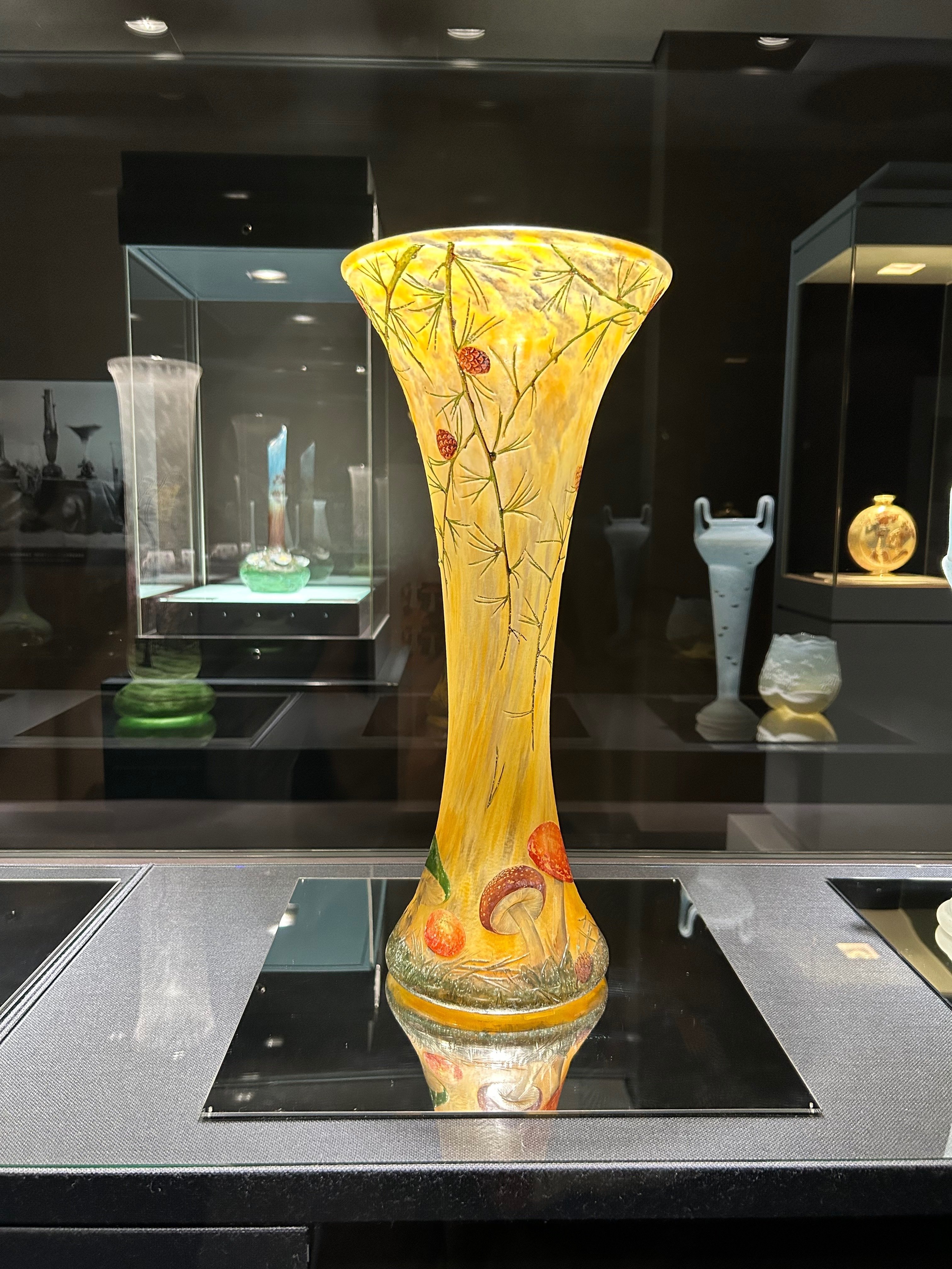 番外編＊北澤美術館・ガレのきのこランプ｜ちょこすき～☆きのこ