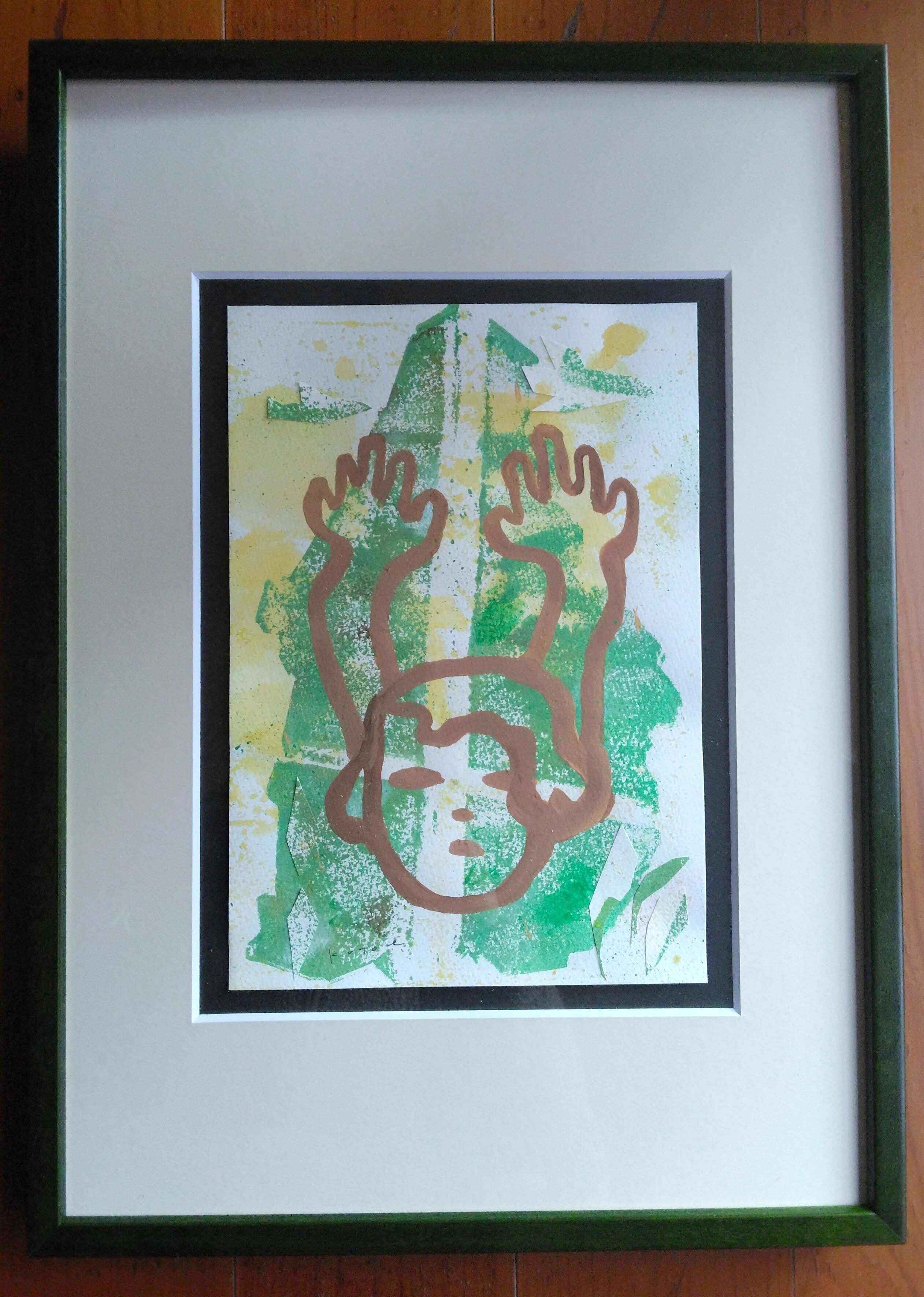 untitled 絵画 翠 緑 原画 oil painting untitled 絵画 翠 緑 原画 oil painting