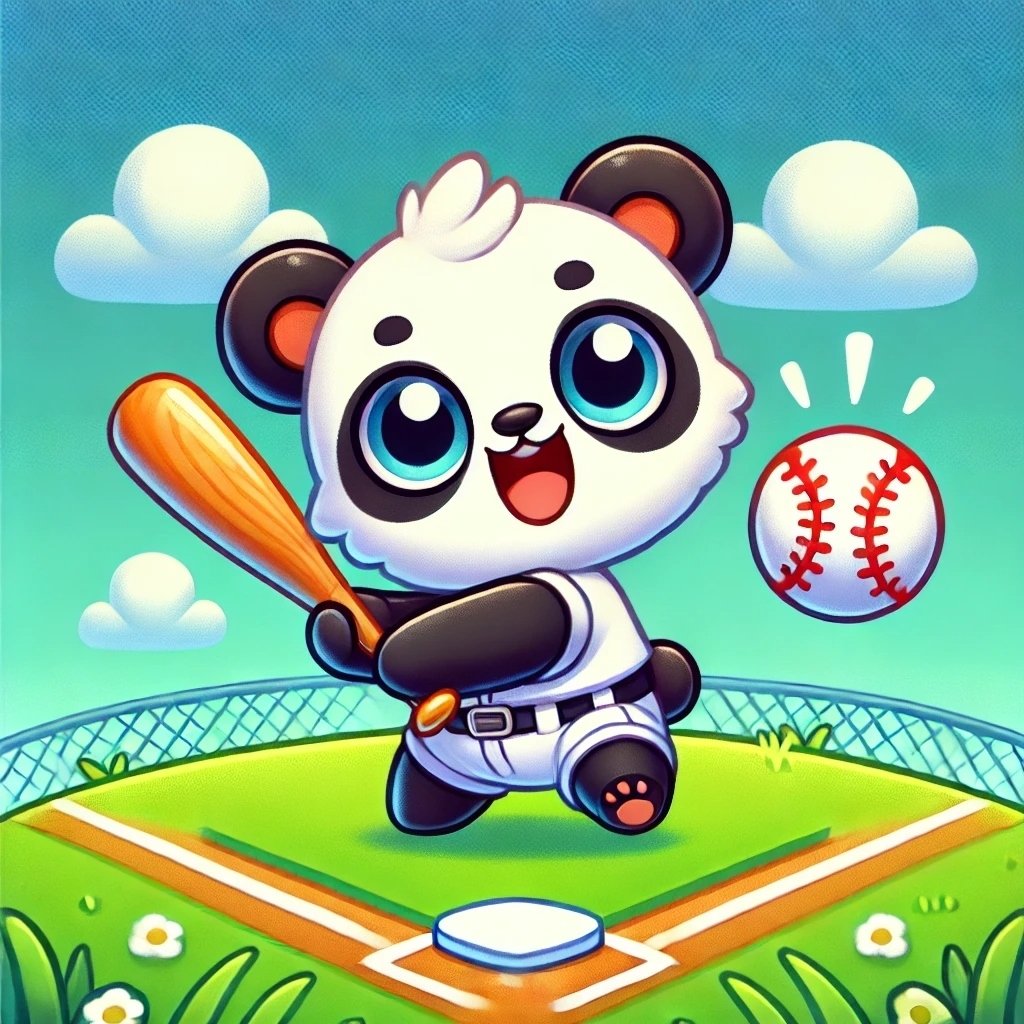 パンダシリーズ 四足歩行 ：イラスト無料