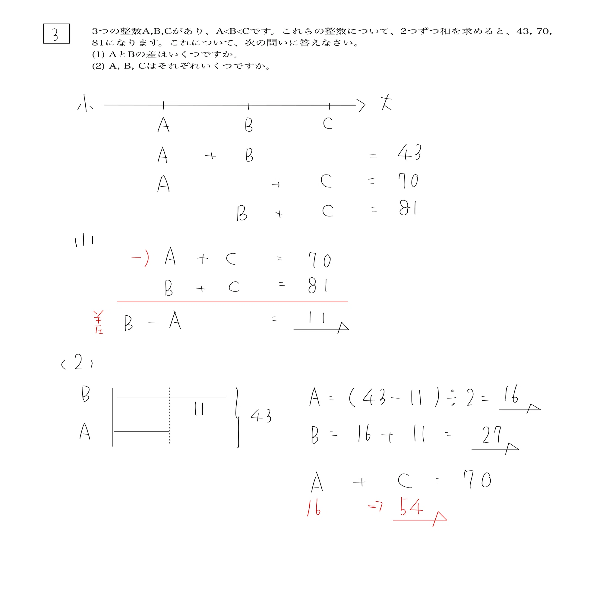 2025年予習シリーズ：小4上最難関問題集：第5回の解答解説