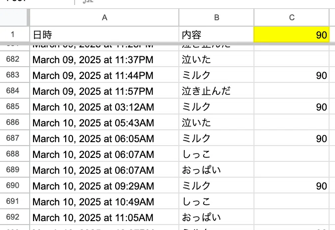 Recording breastfeeding amounts with IFTTT, Google Nest, and Google ...