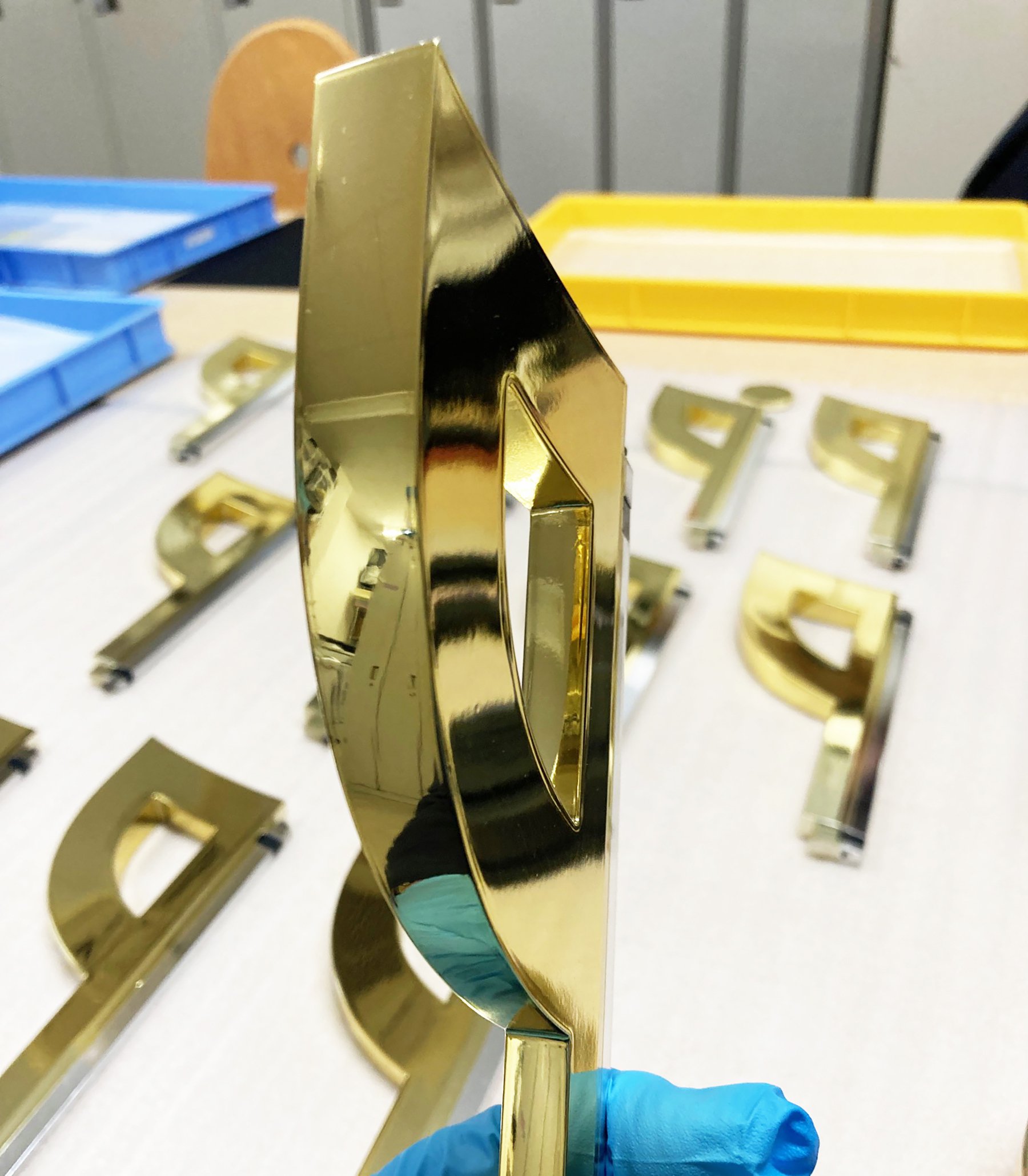 昭和レトロ★1968年 協同組合連合会 たばこ陳列競技会 入賞 受賞 トロフィー タッグトロフィー 1/14スケール