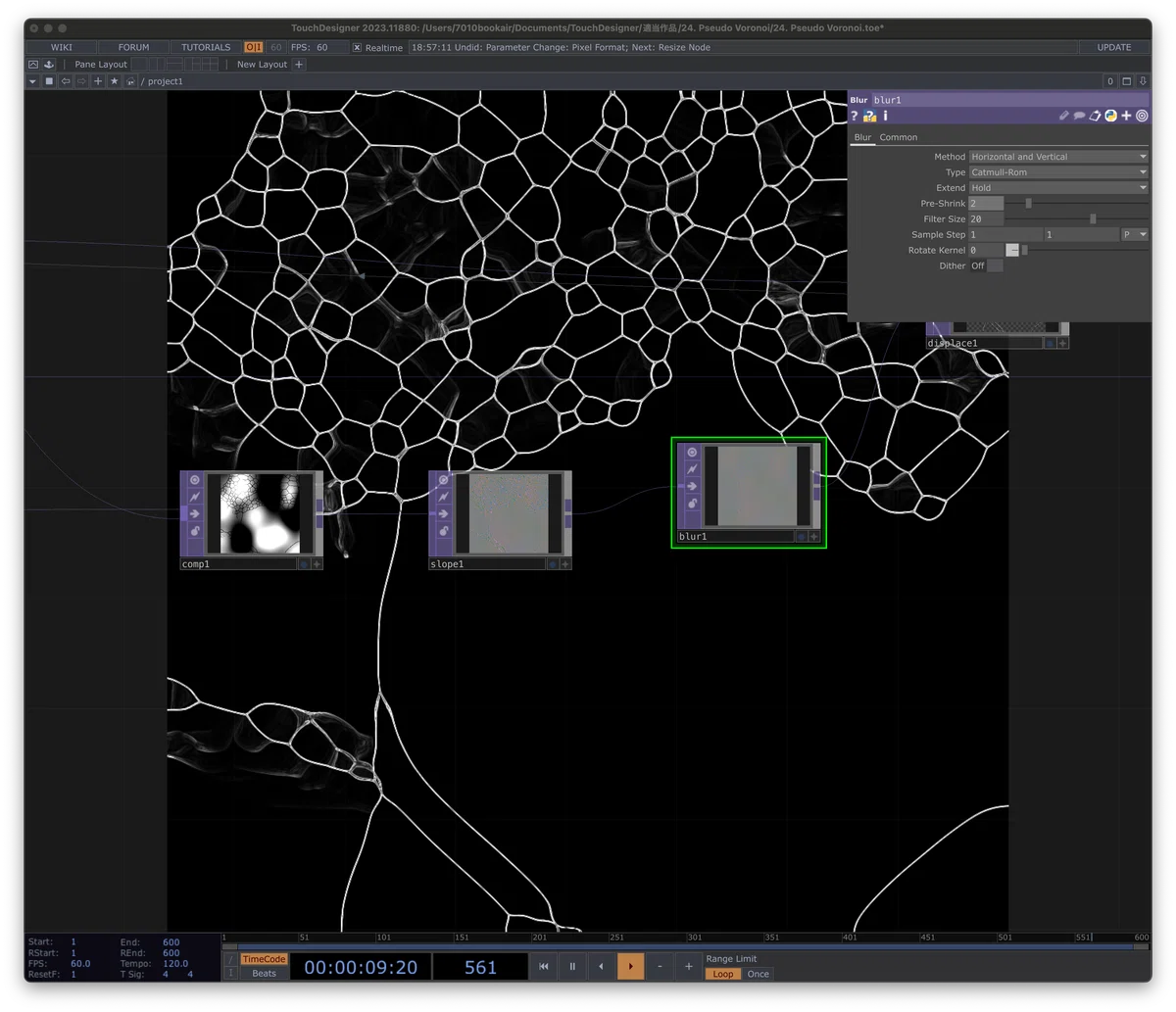 [TouchDesigner] Pseudo Voronoi｜7010