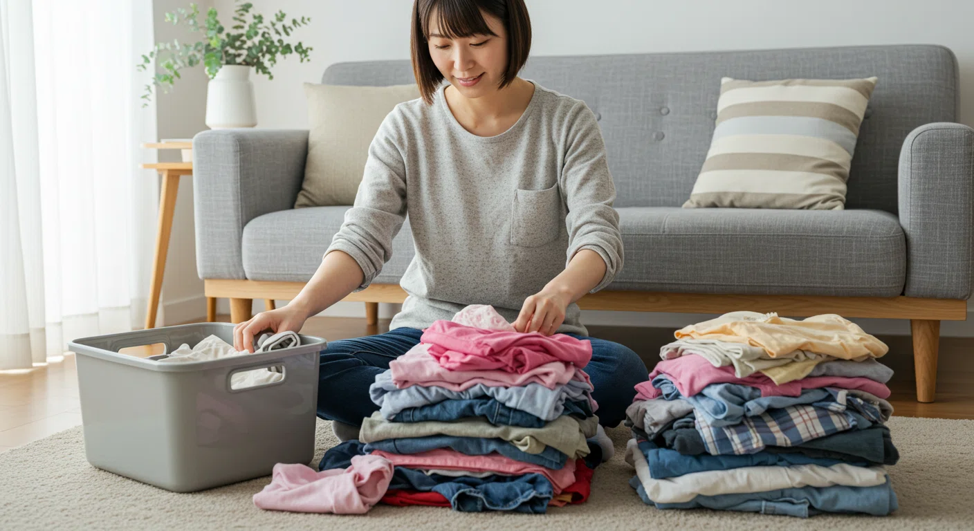 子供服の断捨離はいつがベスト？溜めこまずサッと手放すタイミングと