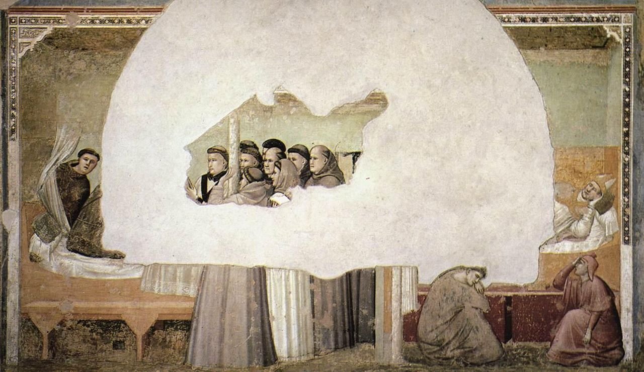 英語大型画集　イタリアのフレスコ画-ジョットの時代 1280-1400 ジョット・ディ・ボンドーネ(1267-1337)のフレスコ画「罪なき者