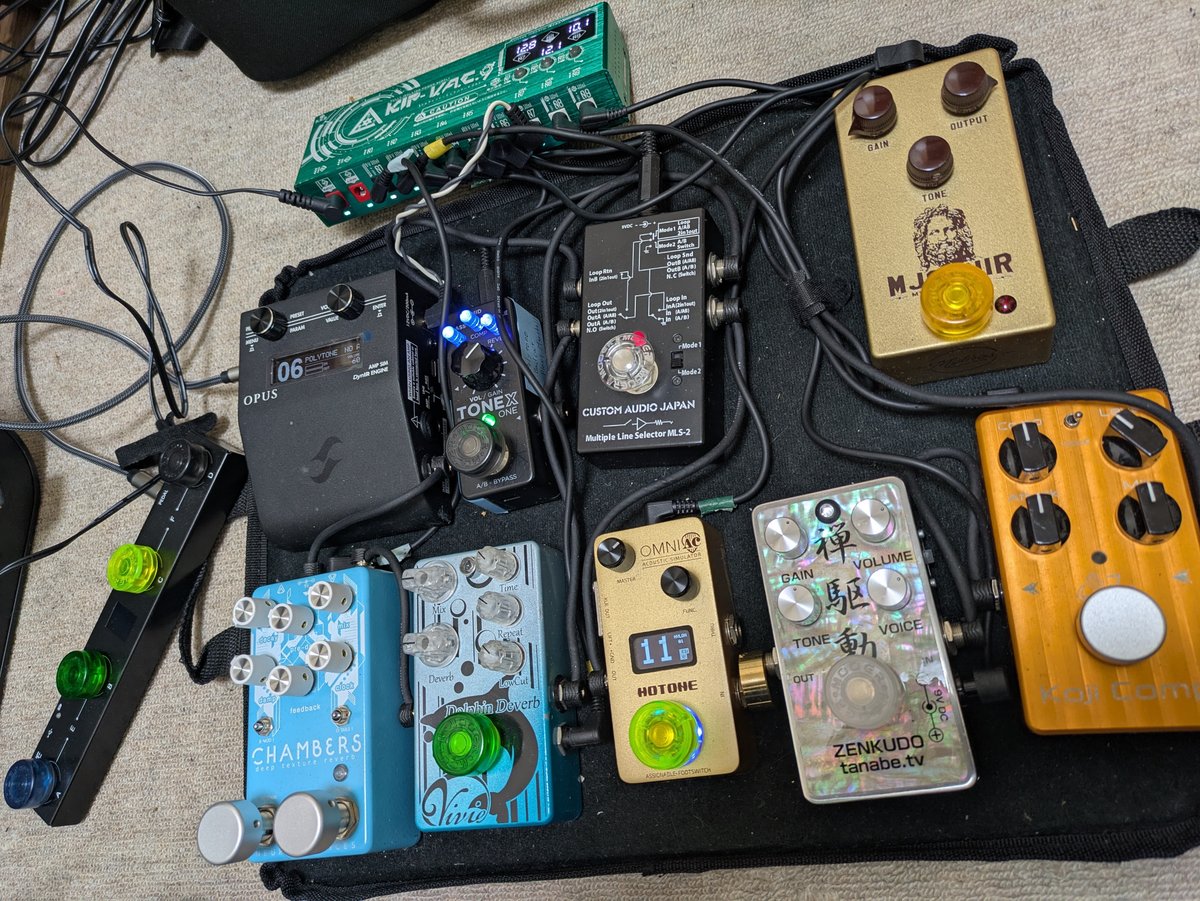 エフェクターボード実践編（2025/03/02）｜桝田 悠(Masuda Hisashi) 