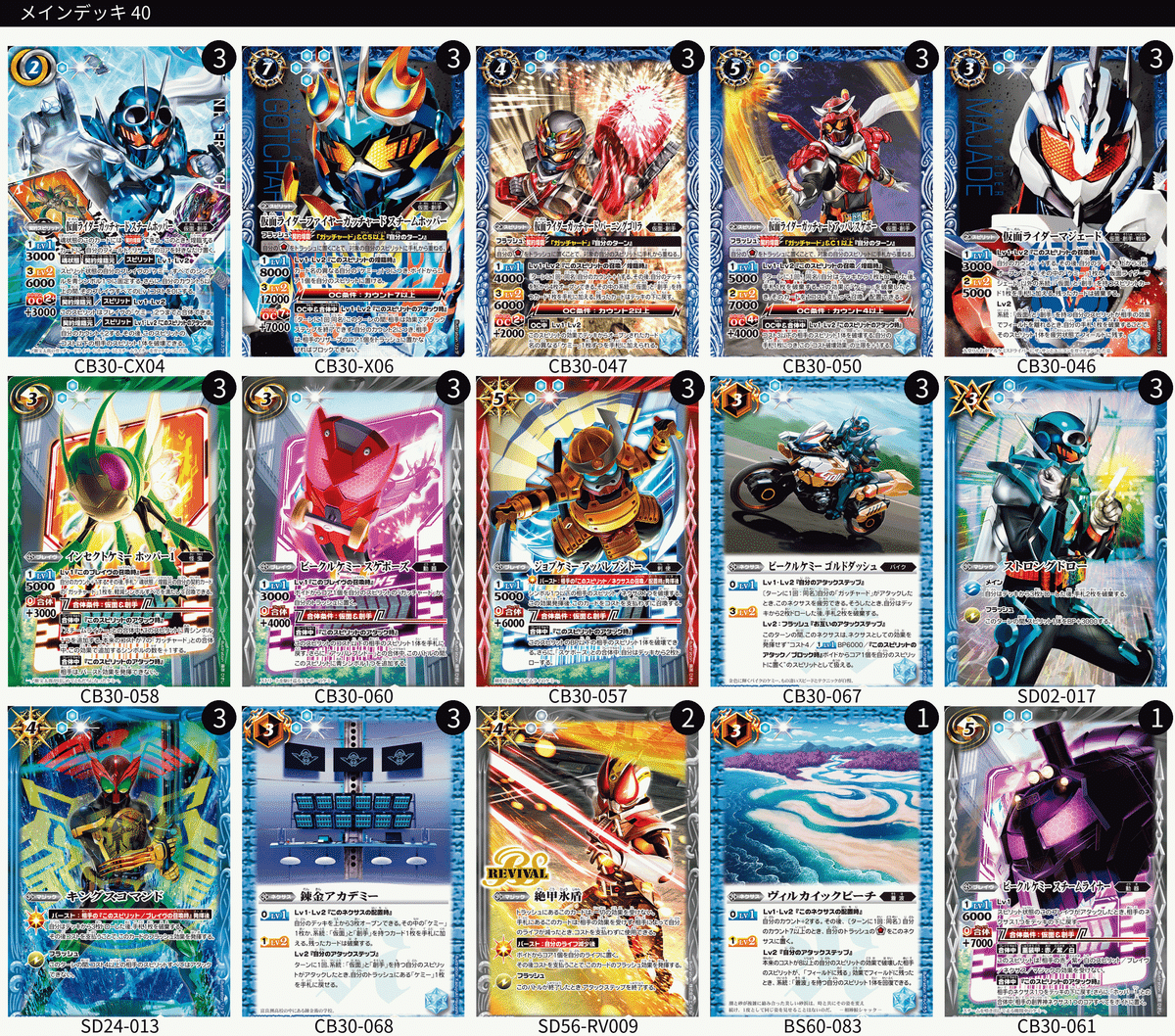 バトスピ 仮面ライダーガッチャード デッキ 契約ガッチャードデッキを考えてみる|シュウ