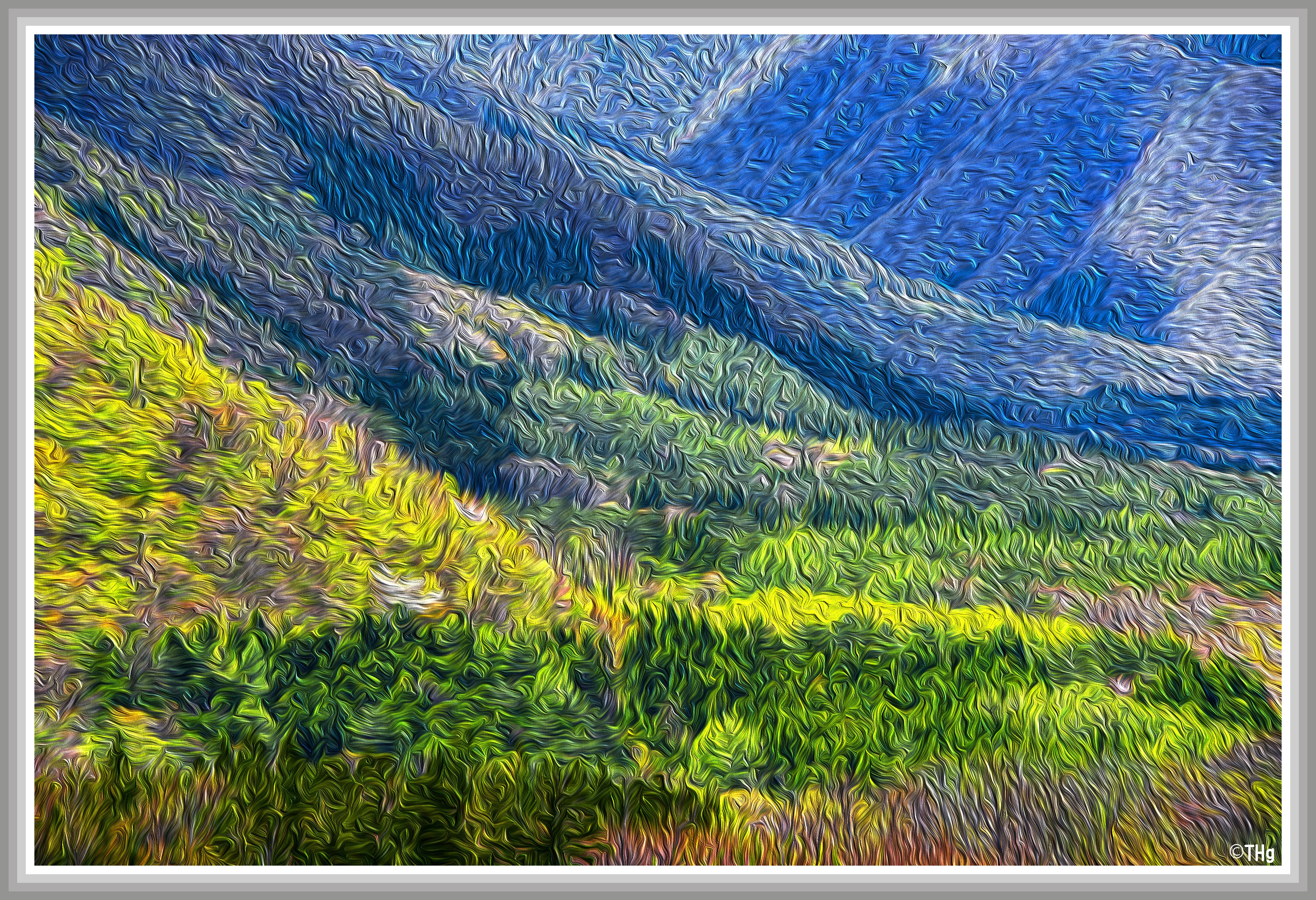 油彩画 ✨合掌作り✨山村風景 F10サイズ