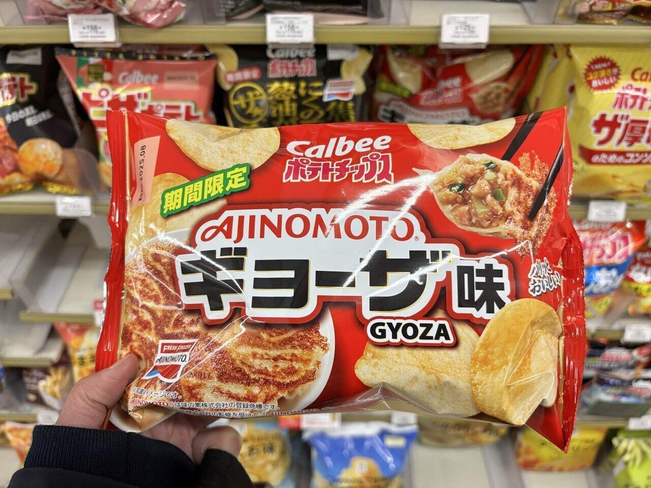 Calbeeポテトチップスギョーザ味と冷凍餃子、食べ比べてみた