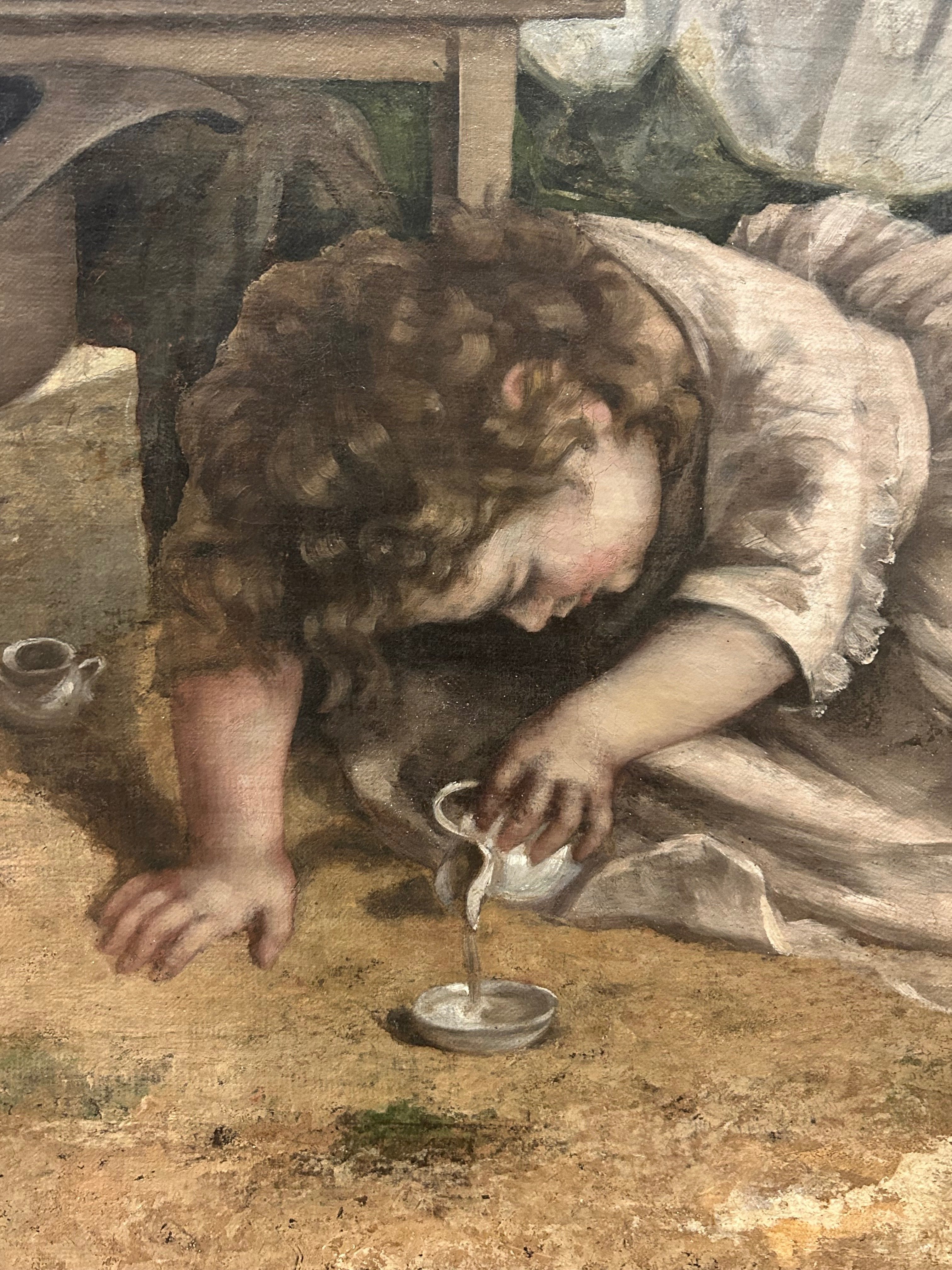 ギュスターブ・クールベ、ポール＝ベルトーの森の木陰：踊る子供たち ギュスターブ・クールベ、ポール＝ベルトーの森の木陰：踊る子供