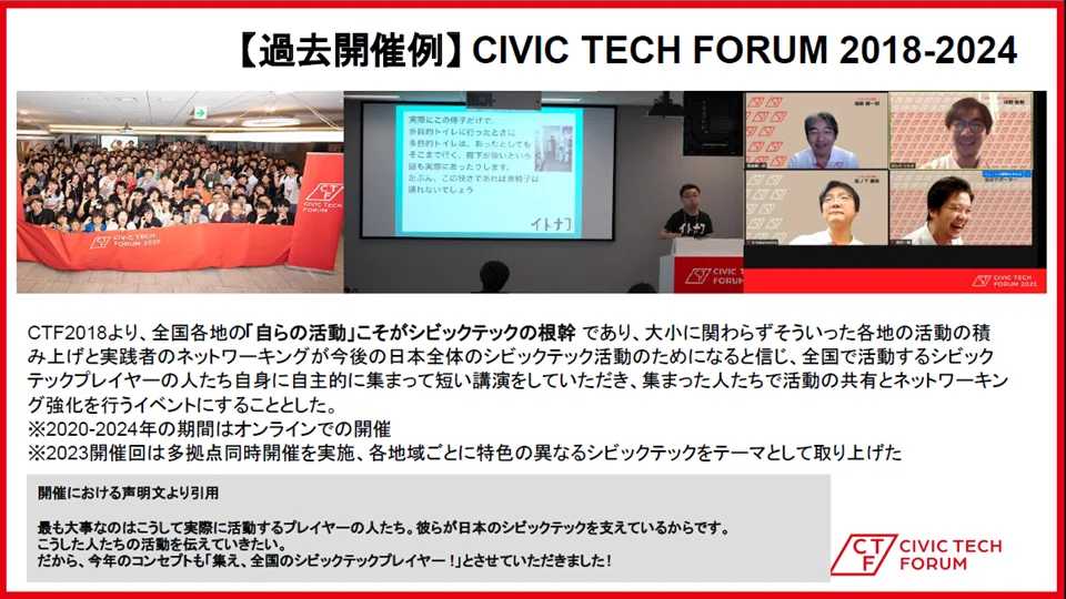 CIVIC TECH FORUM 2025 やるよ｜CIVIC TECH JAPAN