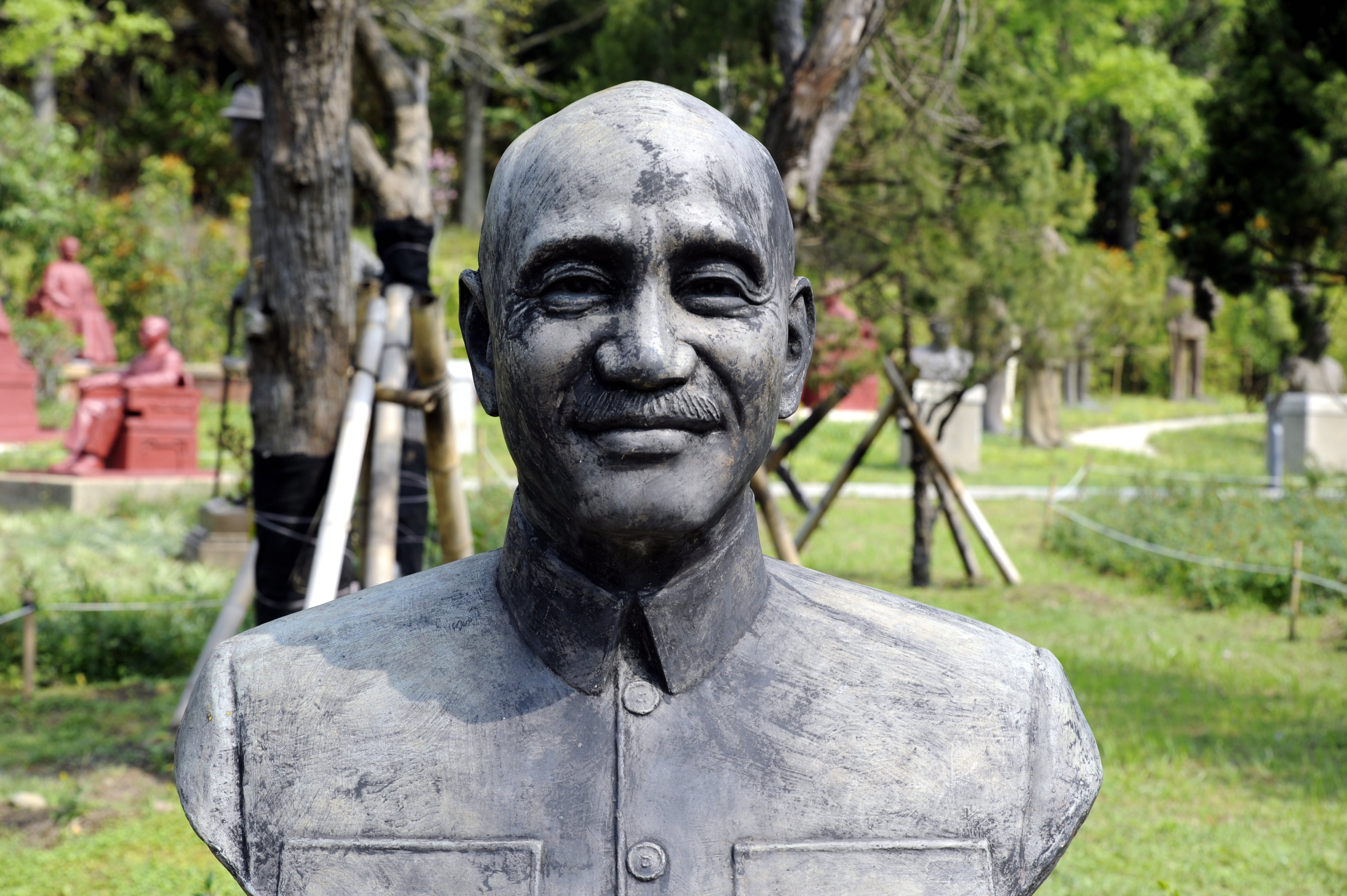 蒋介石　写真　額装　台湾 蒋介石 写真 額装 台湾 千古英雄人物】蒋介石(50) 建设台湾