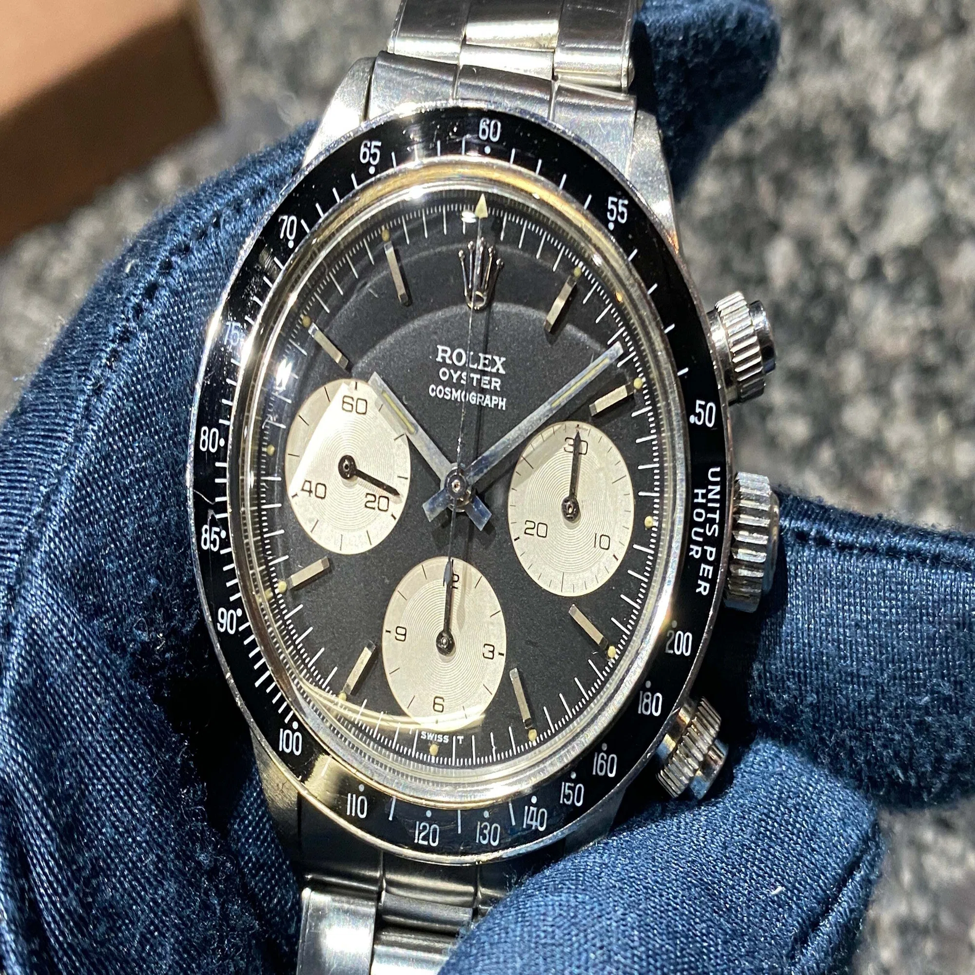希少 手巻きオイスター MK1 ブラックダイヤル ロレックス デイトナ 