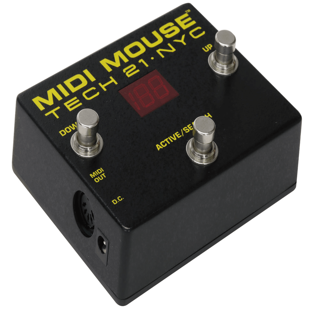 シンプルかつ直感的に操作できるMIDIスイッチ「TECH21 MIDI MOUSE