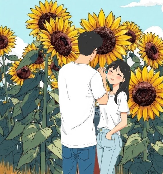 ひと夏の思い出（ひまわりとあなたとあたし）｜takki