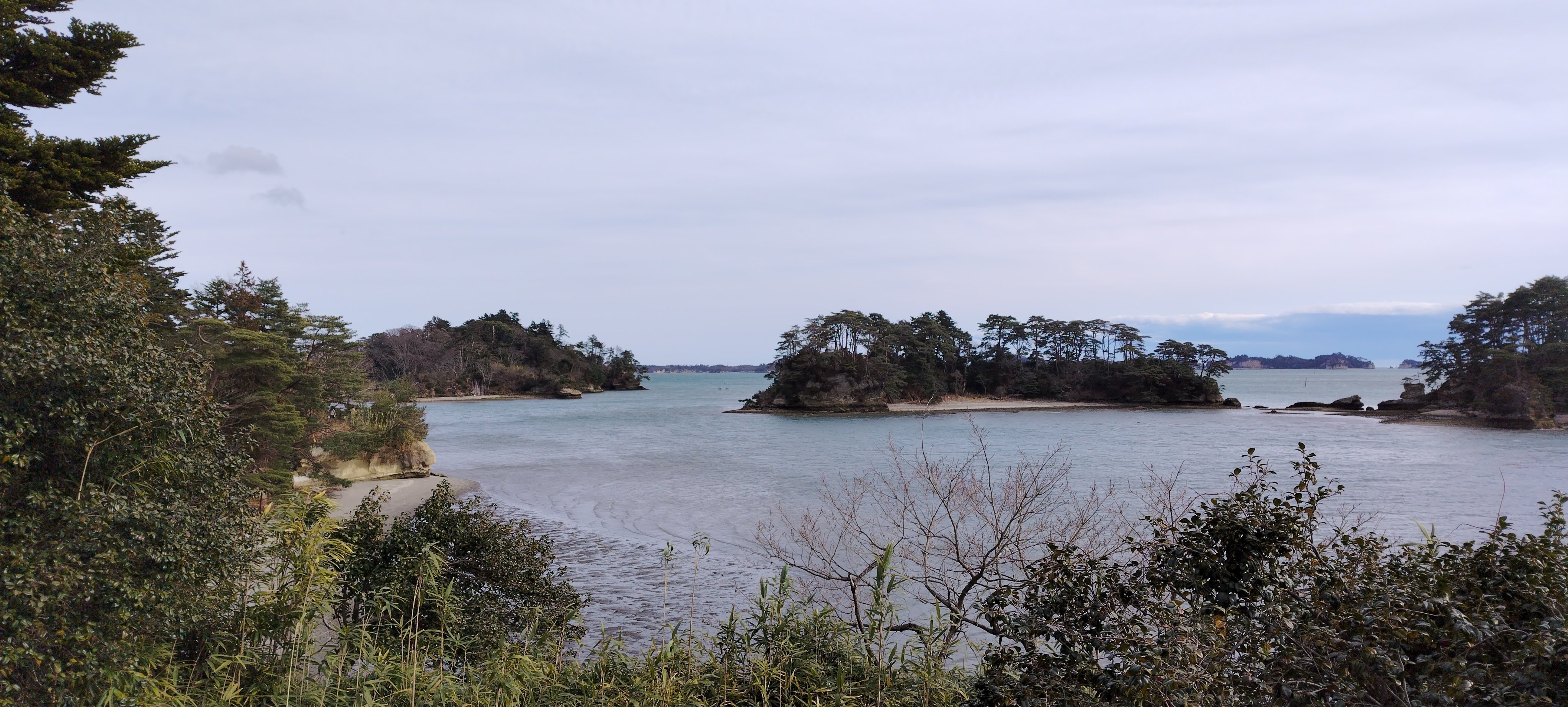 松島 観光桟橋前 水彩画(額入)