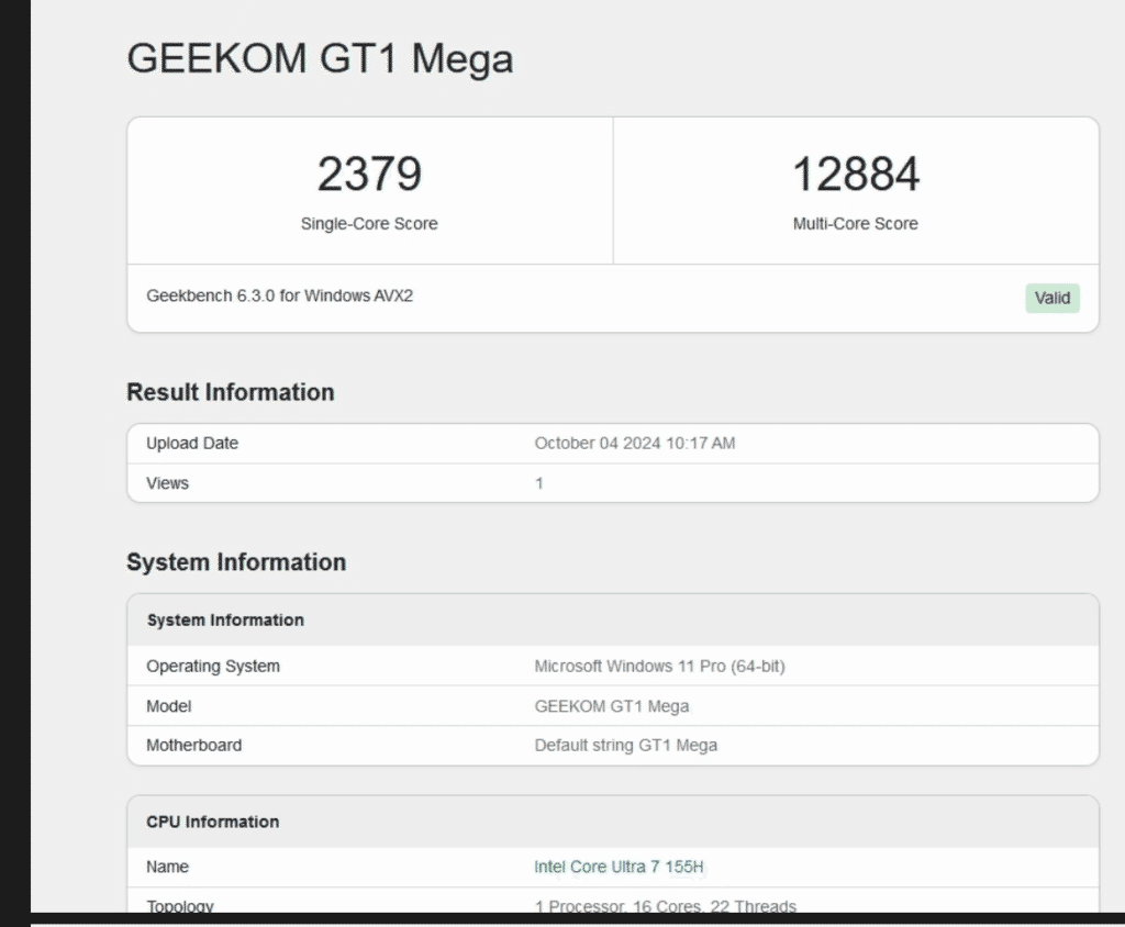 Core Ultra 7 155H搭載ミニPC！GEEKOM GT1 Mega実機レビュー｜重藤 六