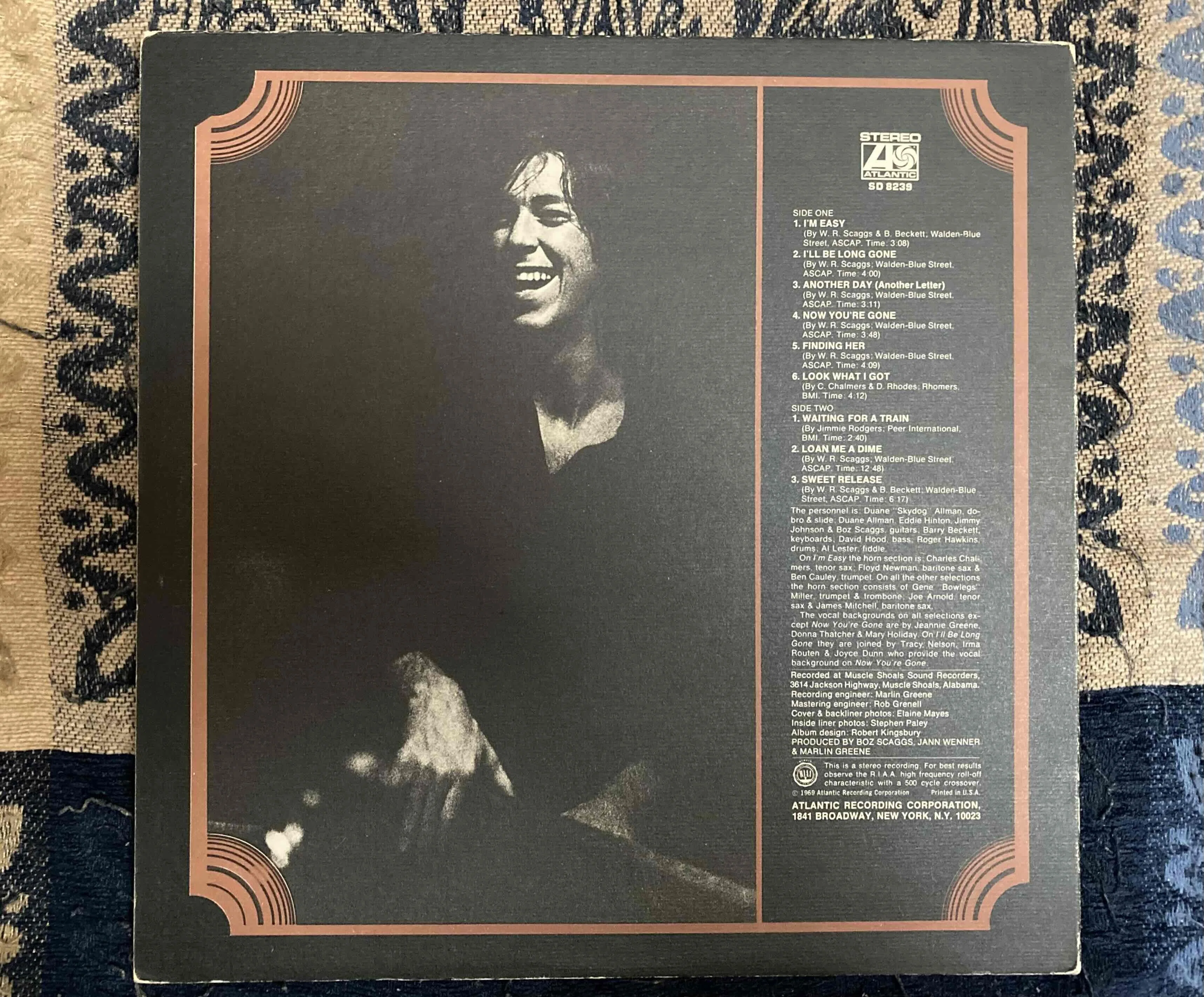 Boz Scaggs [ Same ] Atlantic SD-8239｜naruru's Record