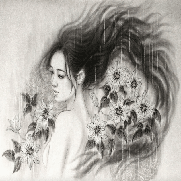 希少】国産和紙に描く墨美神®︎ ～水墨画の醍醐味とは｜歌川派墨絵師