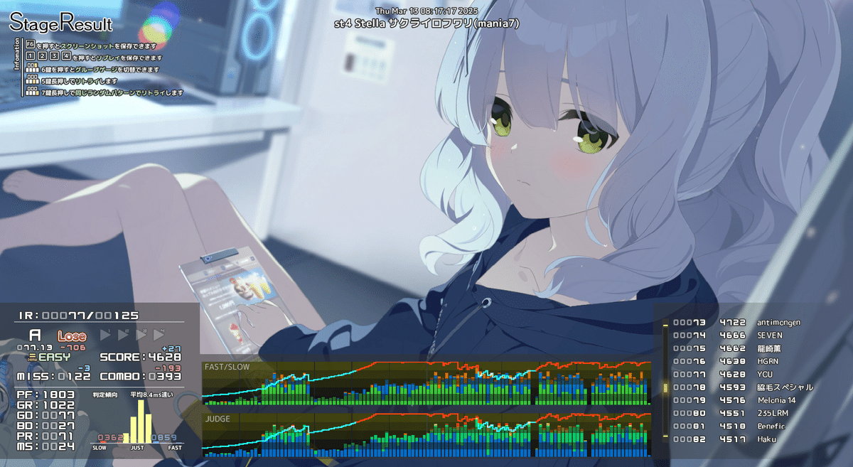 音ゲー 音ゲー日記20250313｜GRASS