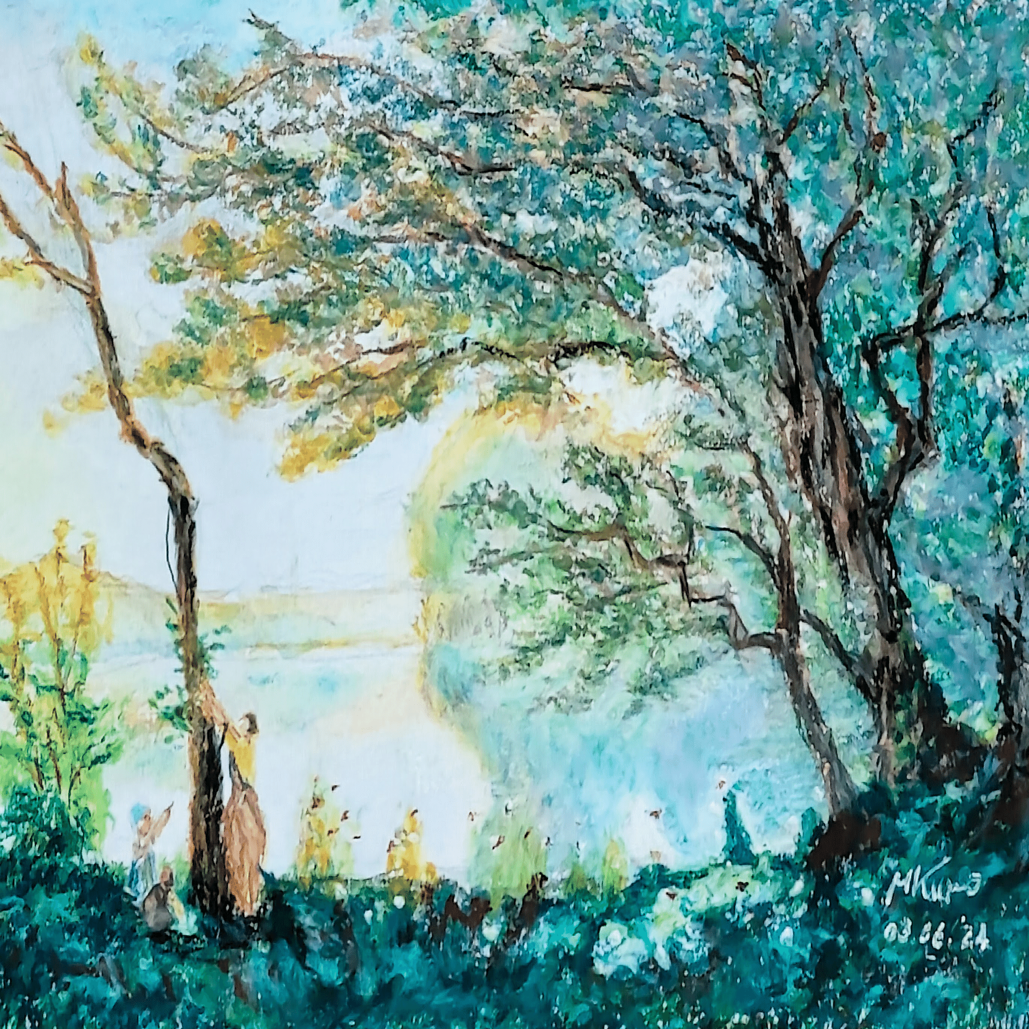 ジャン=バテクストカミーユ・コロー【モルト　フォンテーヌの追憶】プリハード複製画 ジャン=バテクストカミーユ・コロー【モルト フォンテーヌの追憶