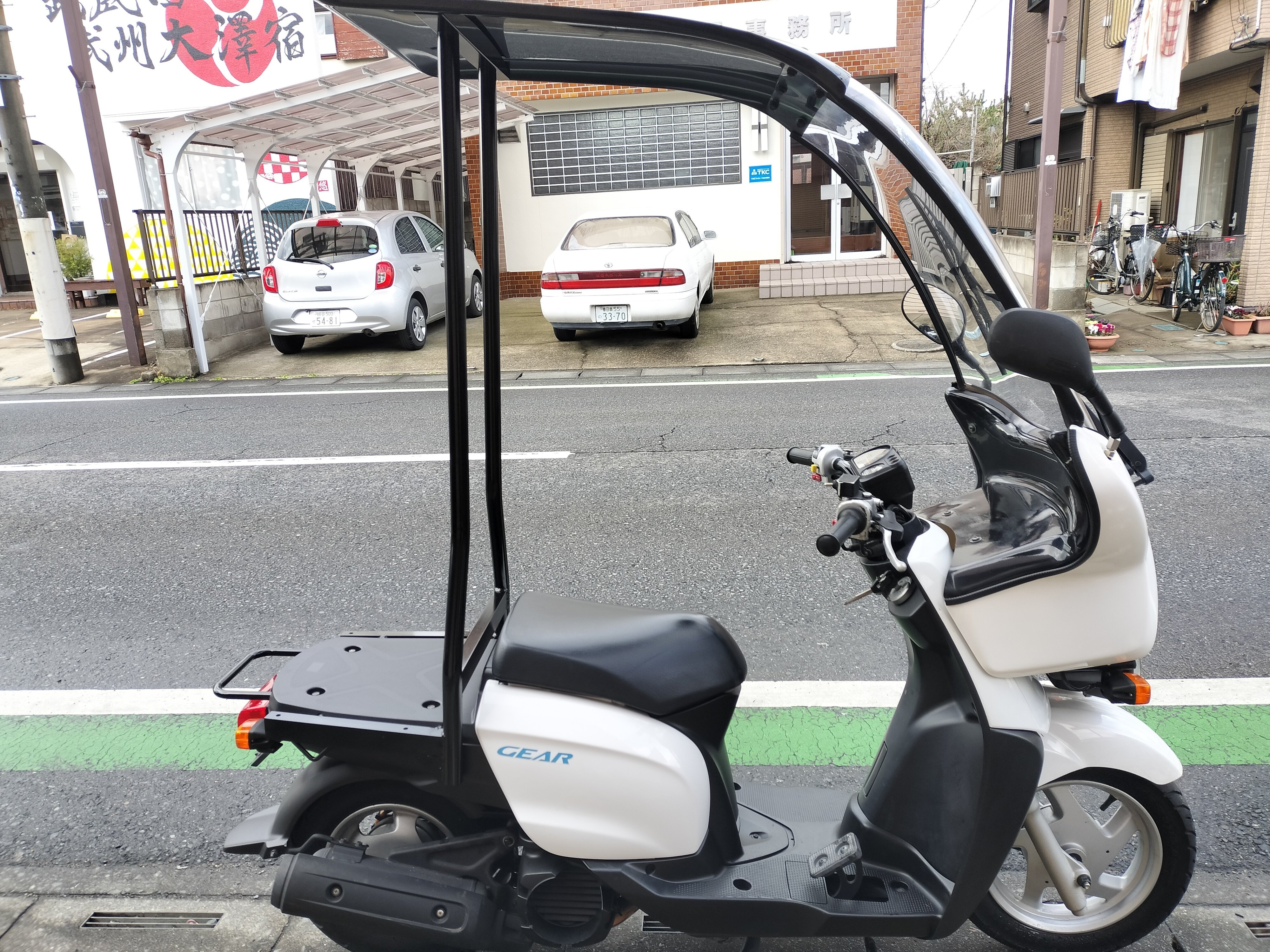 ヤマハ ギア 帝都産業ルーフ付き UA08J FI車 ご成約致しました】UA08J 50cc 帝都産業ルーフ②｜suzukimotors