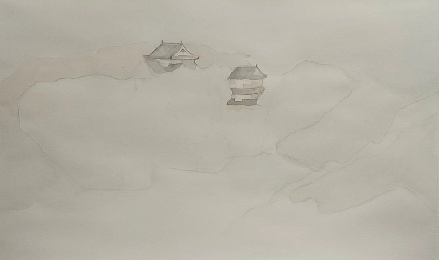 Turt Note 【Step6】「姿を現す城」の水彩画|TURT