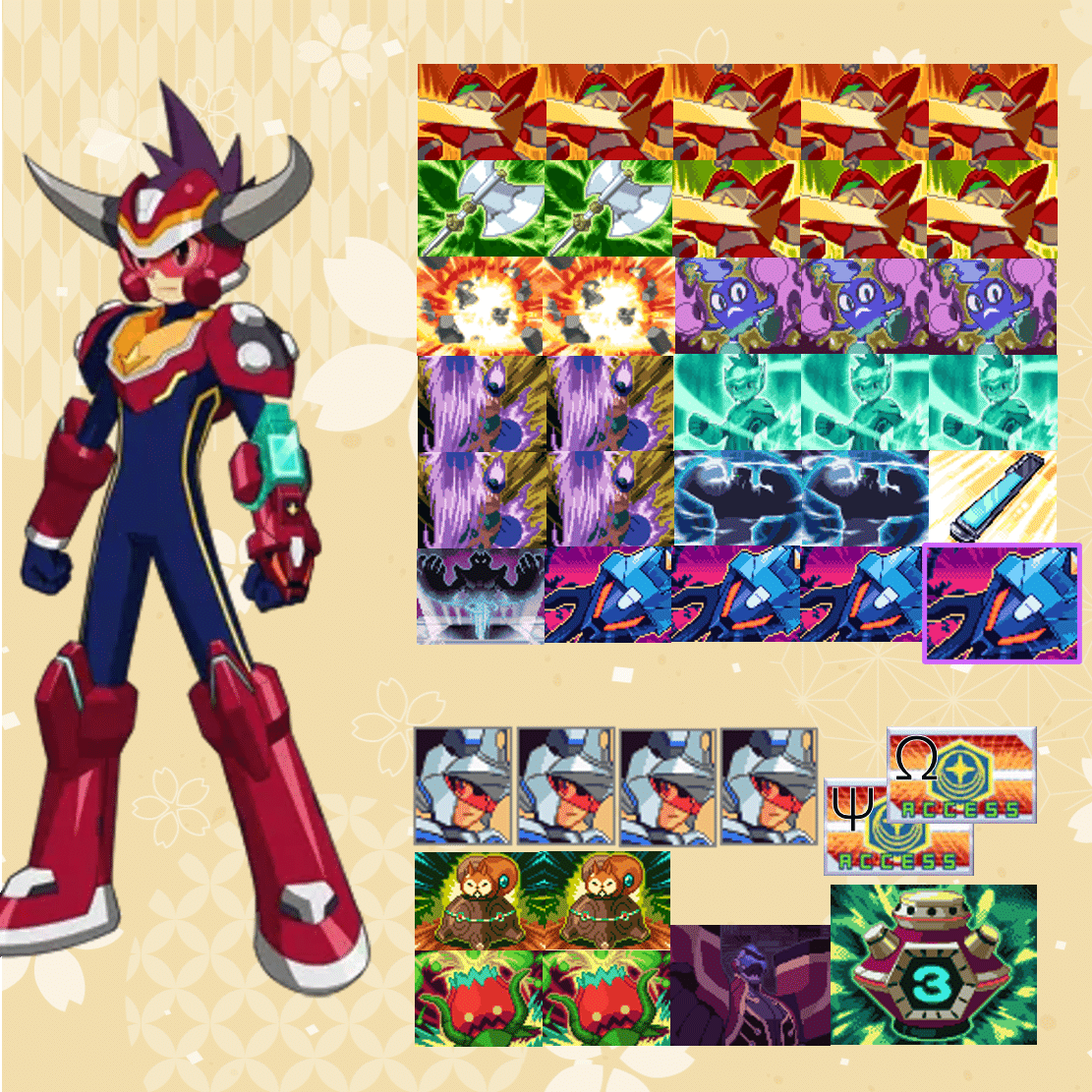 オックス】Sクサムラ草焼き【流星のロックマン3 改造ONクラス オックス】Sクサムラ草焼き【流星のロックマン3 改造ONクラス