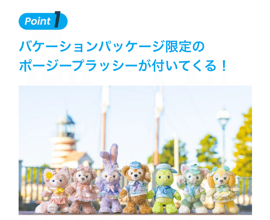 バケパ限定　ステラルー　ポージー ポージープラッシー バケーションパッケージ カラフルハピネス