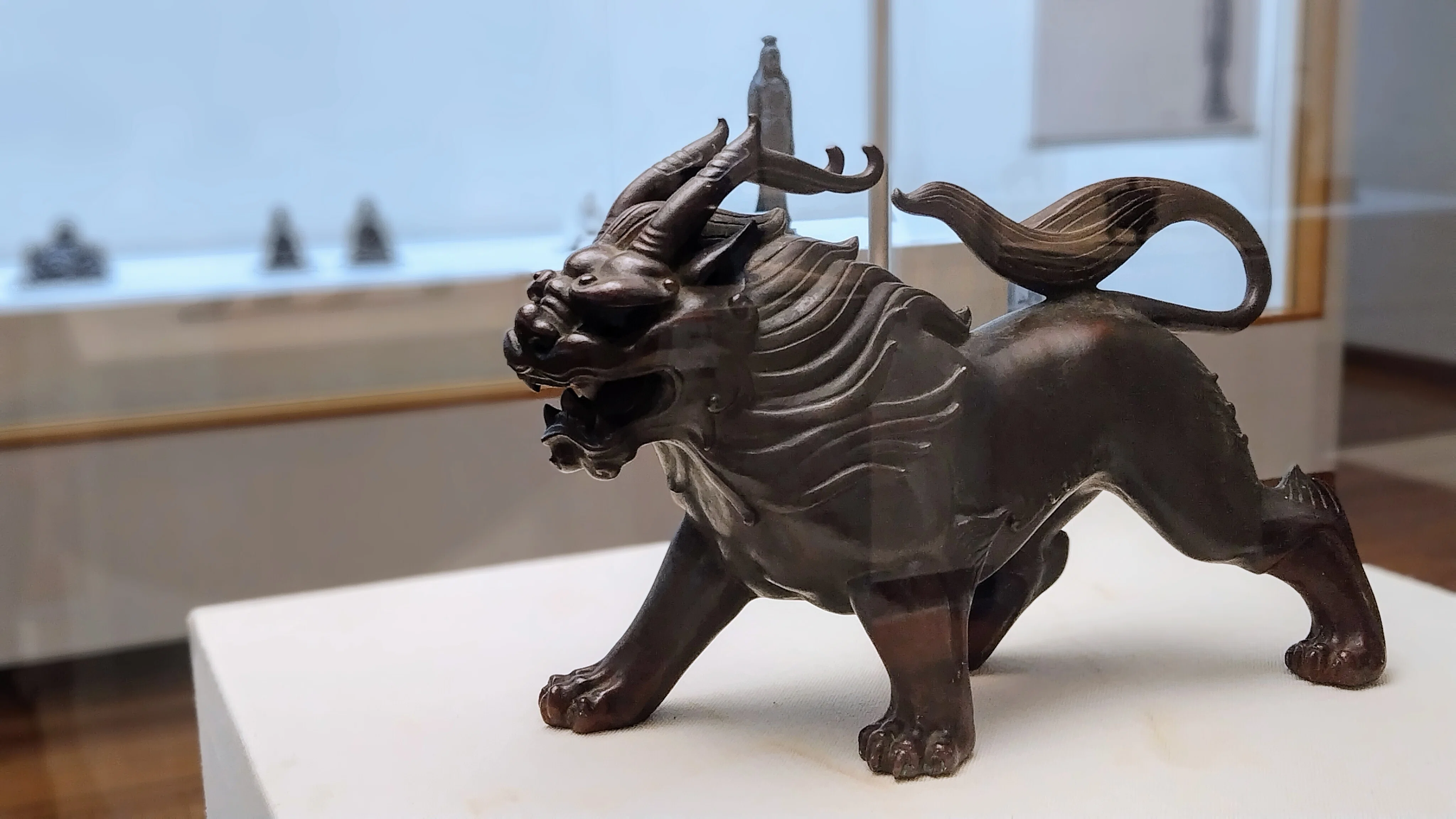 □地球屋□ 香取秀真 「銅製瑞獣文鎮」文房道具 文化勲章受章 【公式通販】