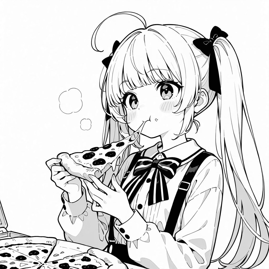 フルカラーイラストを線画化したい！『白紙i2i』の実習レポート