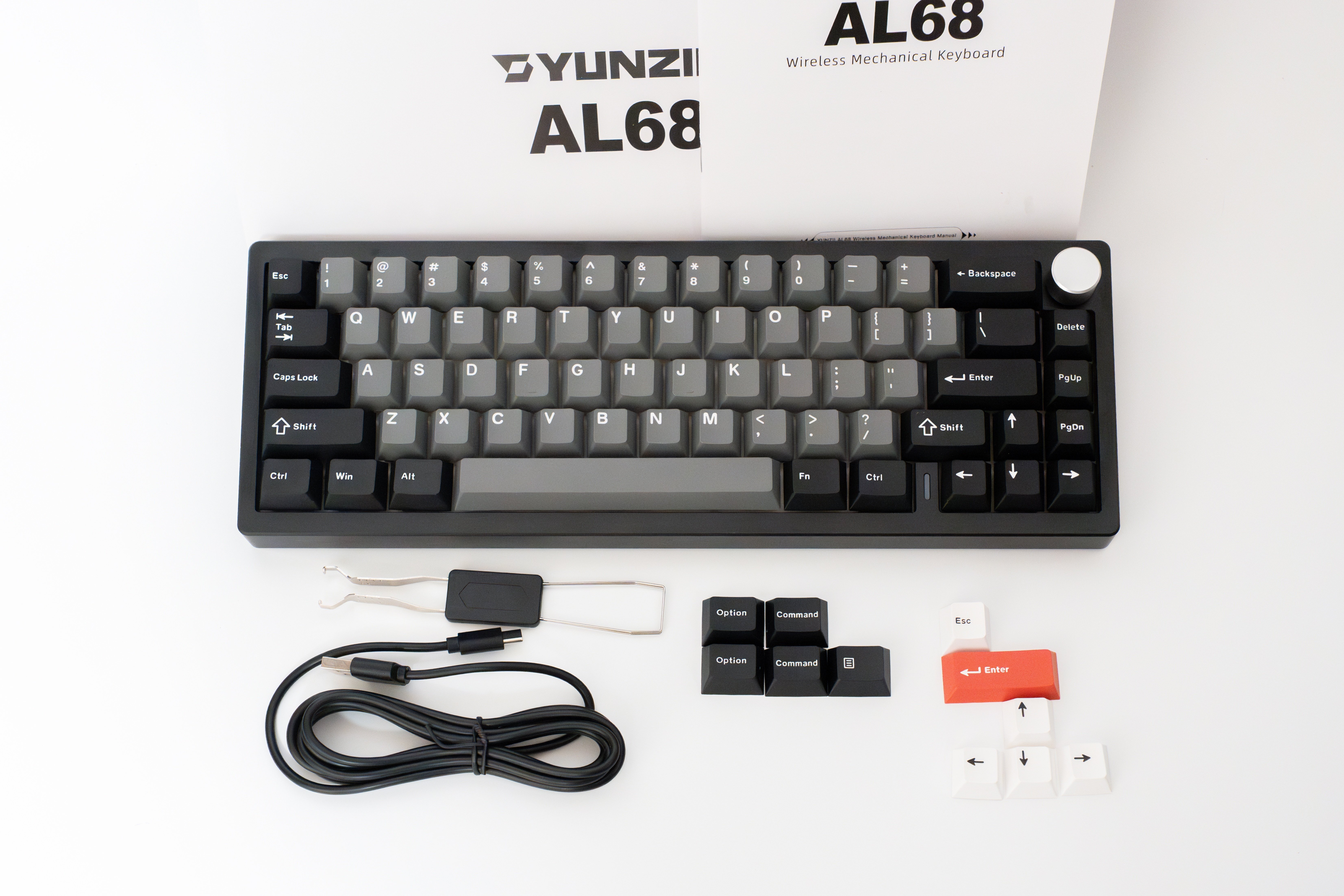 YUNZII AL68 メカニカルキーボード ワイヤレス 68キー ホットスワップ