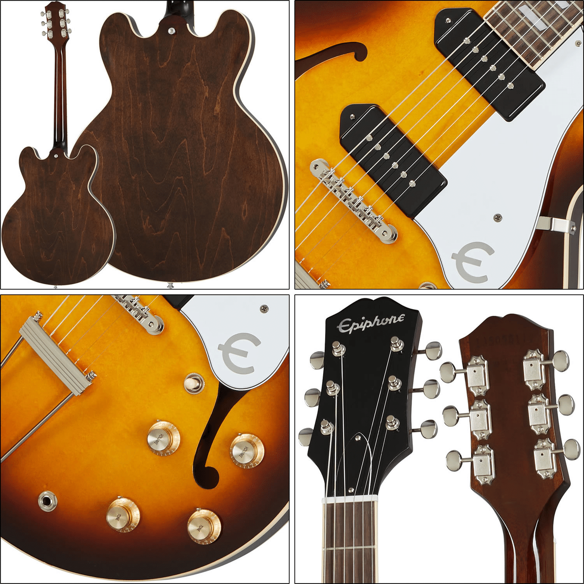 Epiphone CASINO VS カジノ PG欠 完動美品 楽器・機材