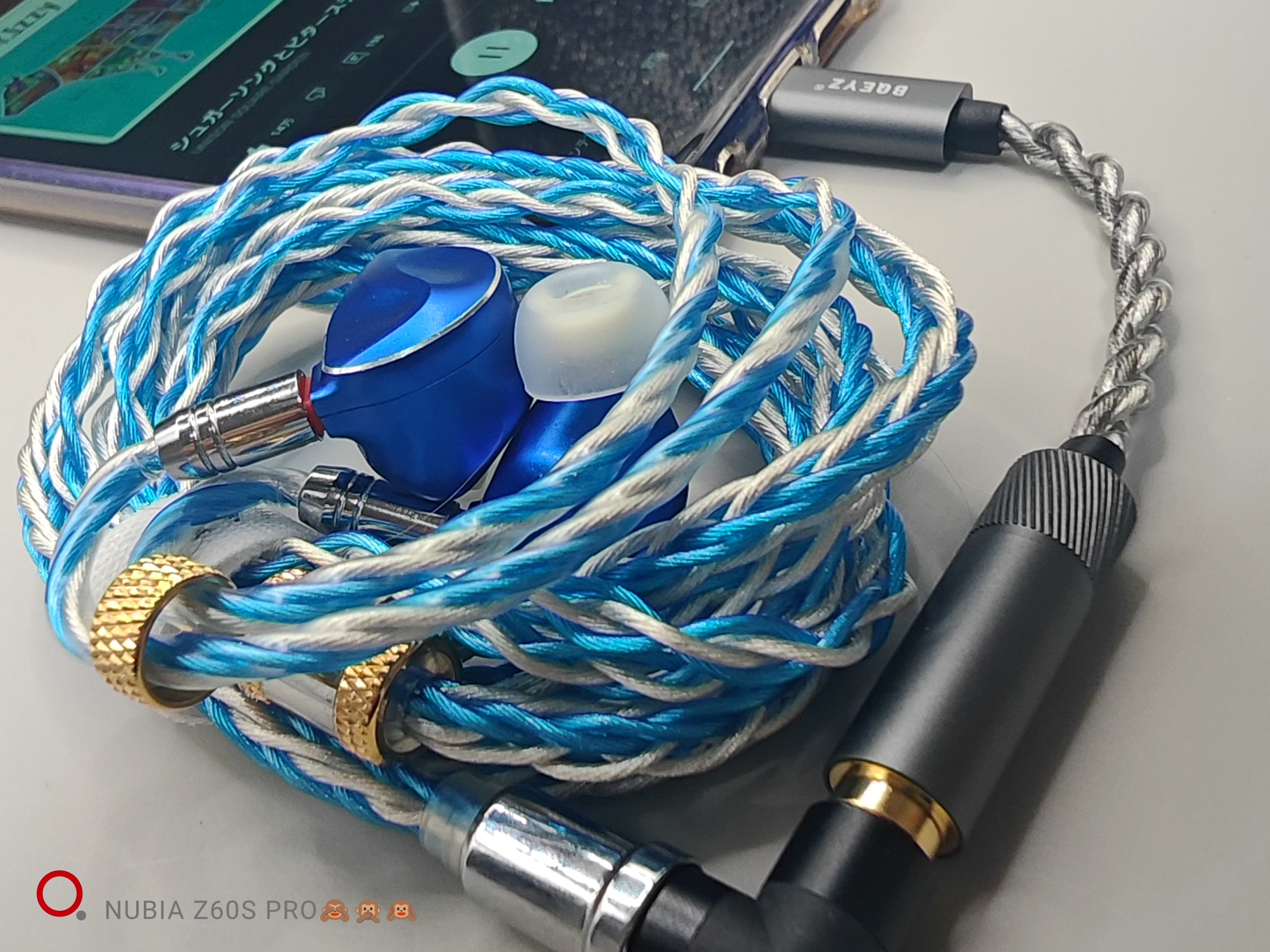 BQEYZ FROS 有線イヤホン4.4 おまけdac付き。 Amazon.co.jp: BQEYZ ウェザーシリーズ Frost 有線イヤホン