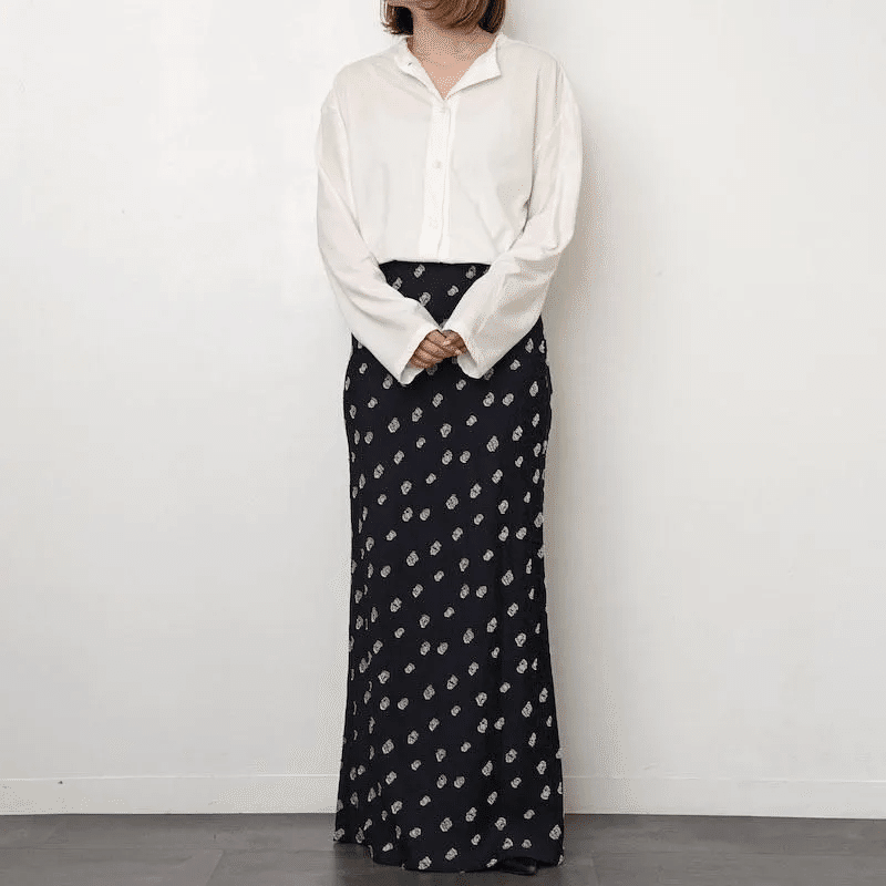 THE SHINZONE】春夏モードスカートSIMON DOTS JACQUARD SKIRT
