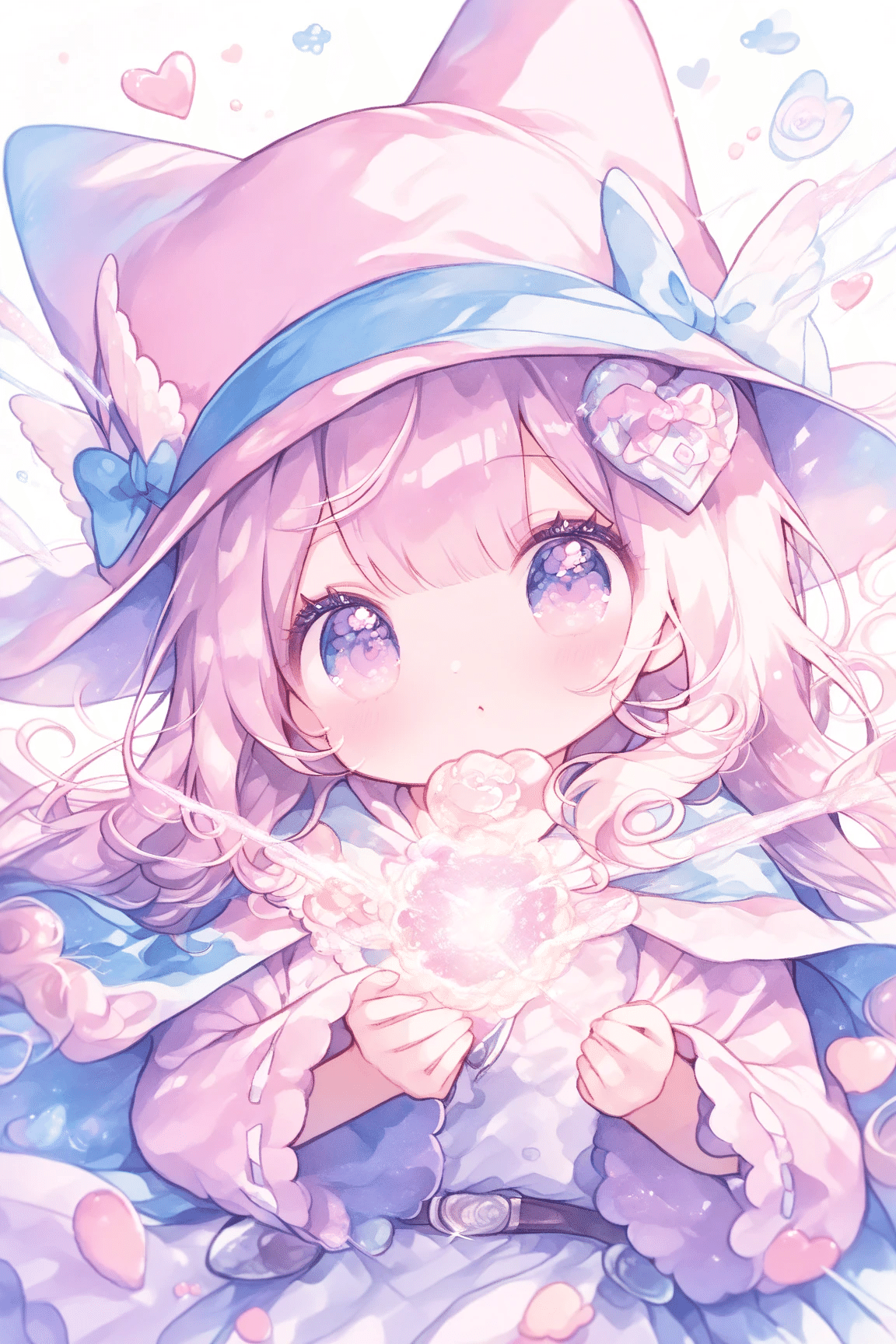 魔法使い☆「オリジナルイラスト絵画原画」 魔女っ子⑬ #魔女っ子 #witch #aiイラスト #aiイラスト好きさん