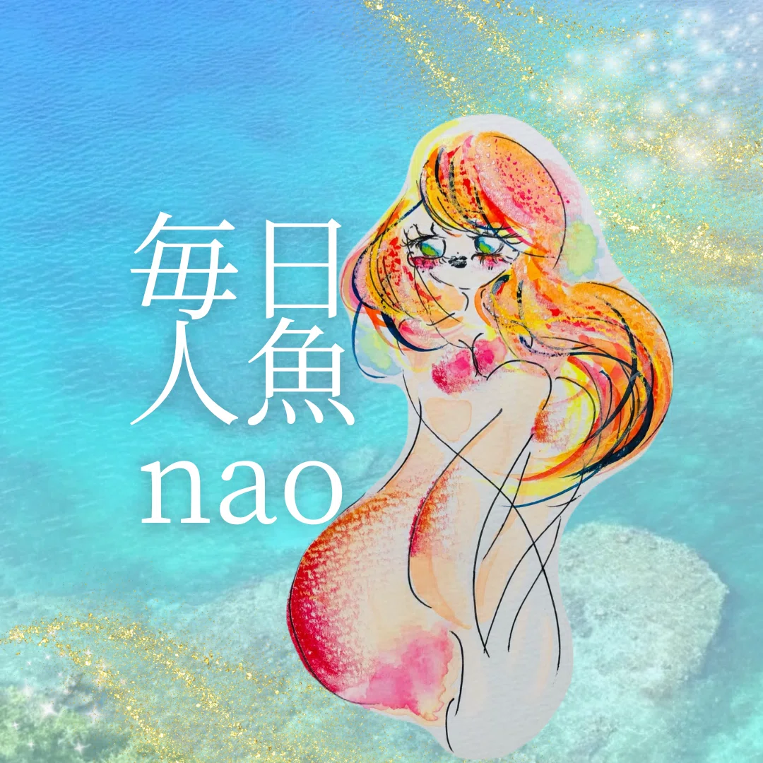 抽象画 女性の人物像 アクリル画(人魚)