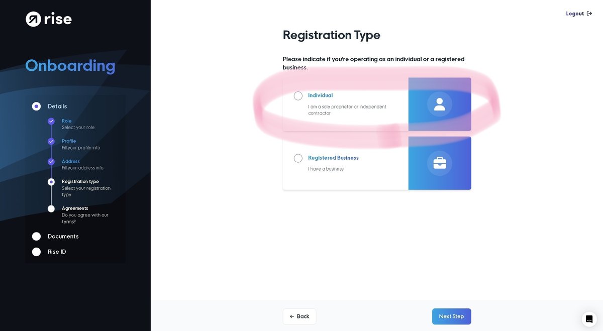 rise のアカウント作成方法 その2｜はやま
