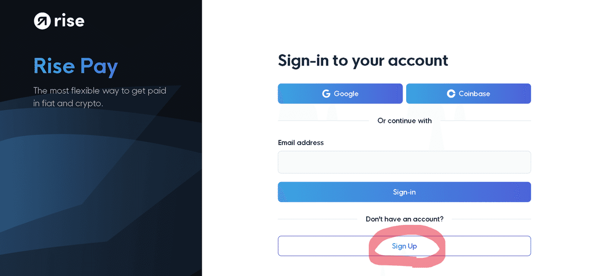 rise のアカウント作成方法 その2|はやま
