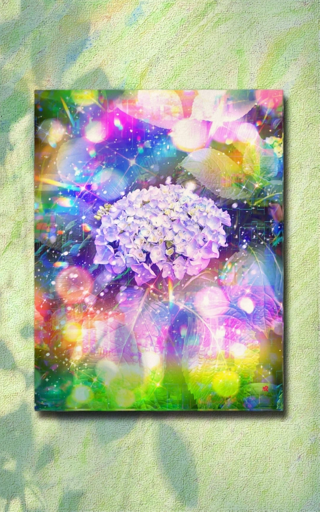 作品: a-1908 心の紫陽花園 Hearts Hydrangea Garden｜T_GAI(戒)