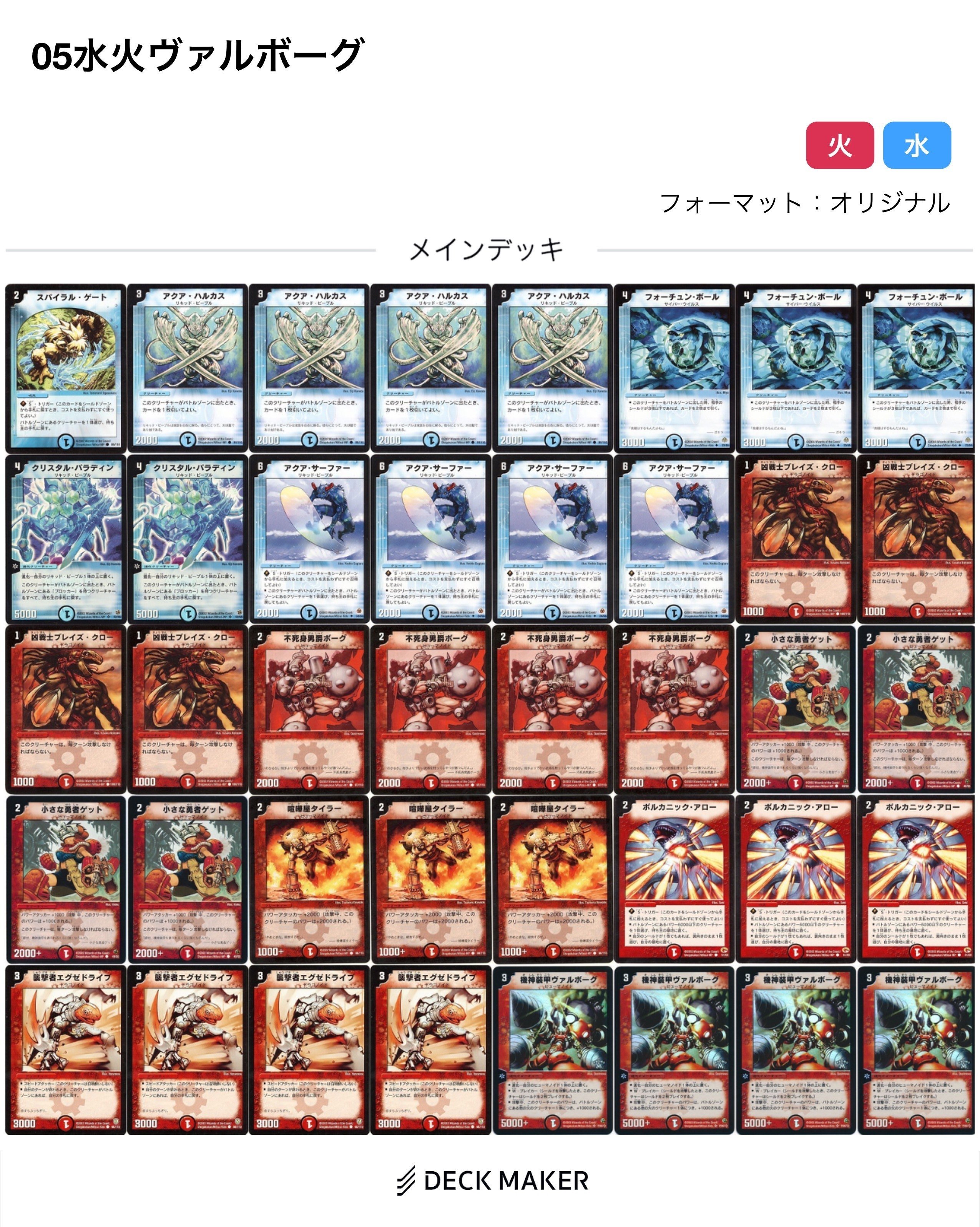 デュエマクラシック05】今日のカード16:機神装甲ヴァルボーグ【デッキ
