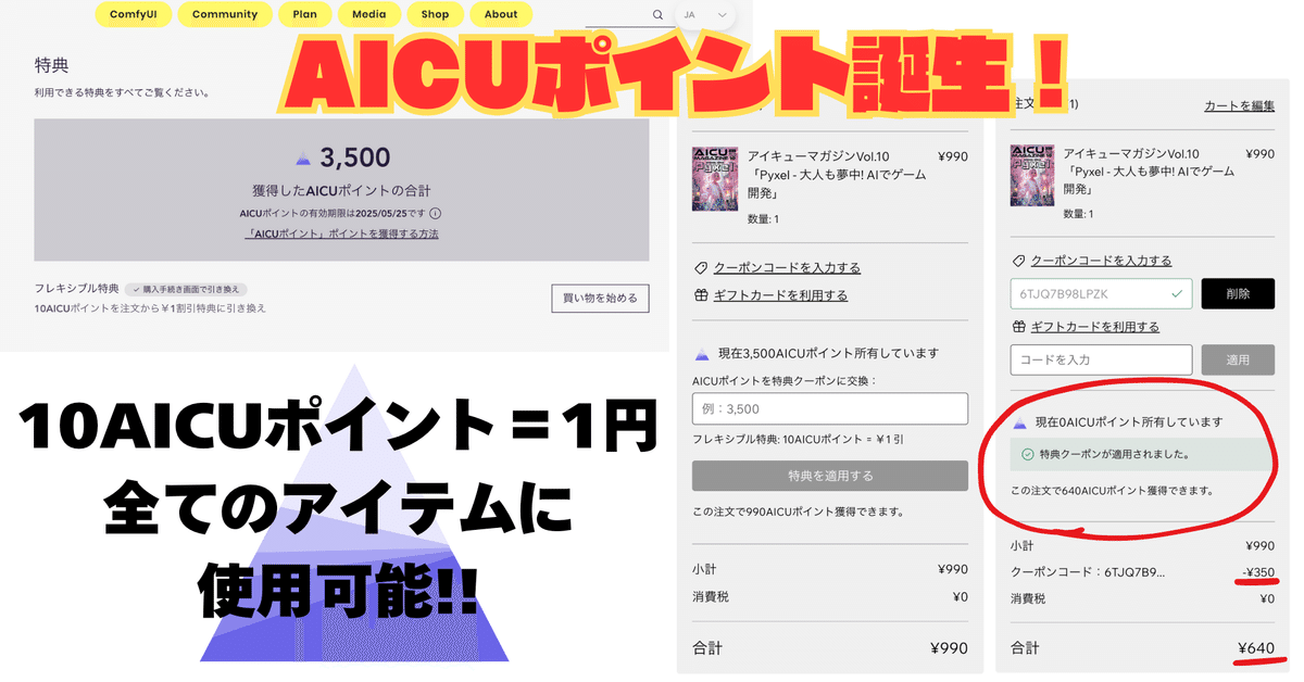 AICUポイントプログラム開始