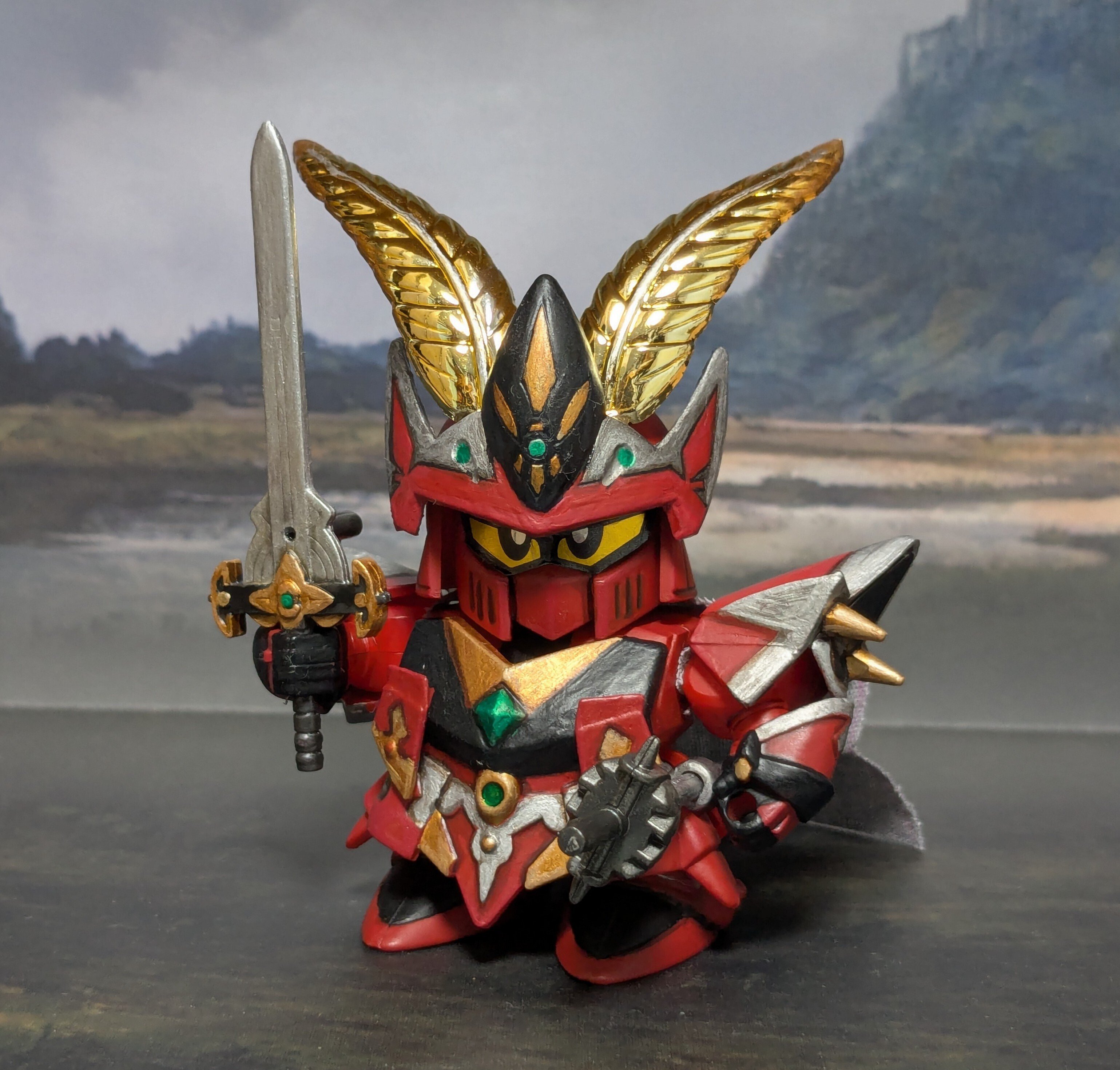 レトロ超レア】SDガンダム「麗騎士レッドウォーリア」（彩色版