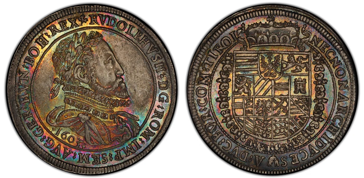 1603年発行 オーストリア（神聖ローマ帝国）ルドルフ2世ターレル銀貨