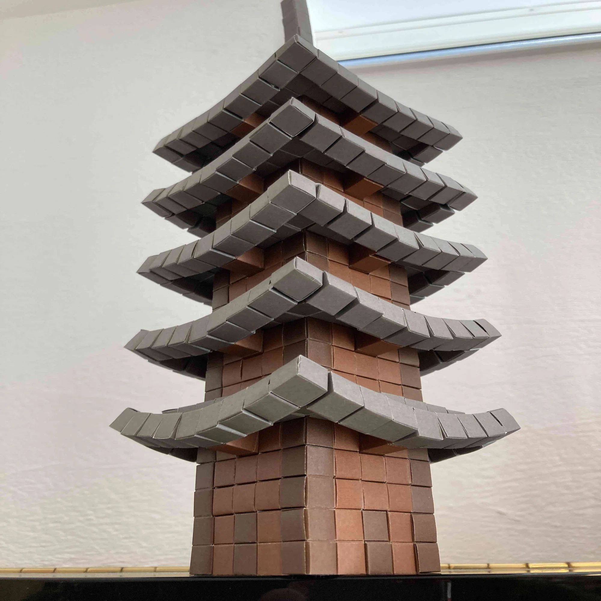 作品紹介】五重塔（東寺の方かな）｜おりきゅう｜休職で止まった自分を 